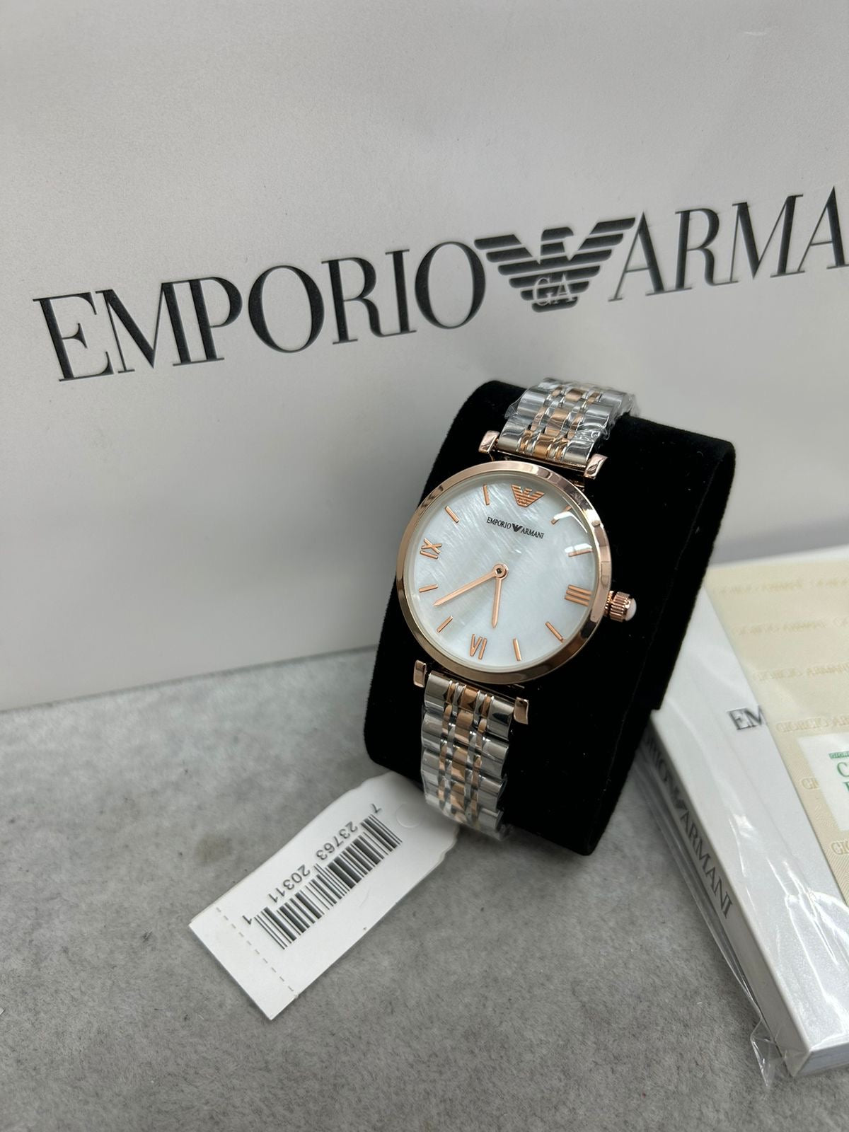 EMPORIO ARMANI WATCH Silver Dial Lady ( Without Box )