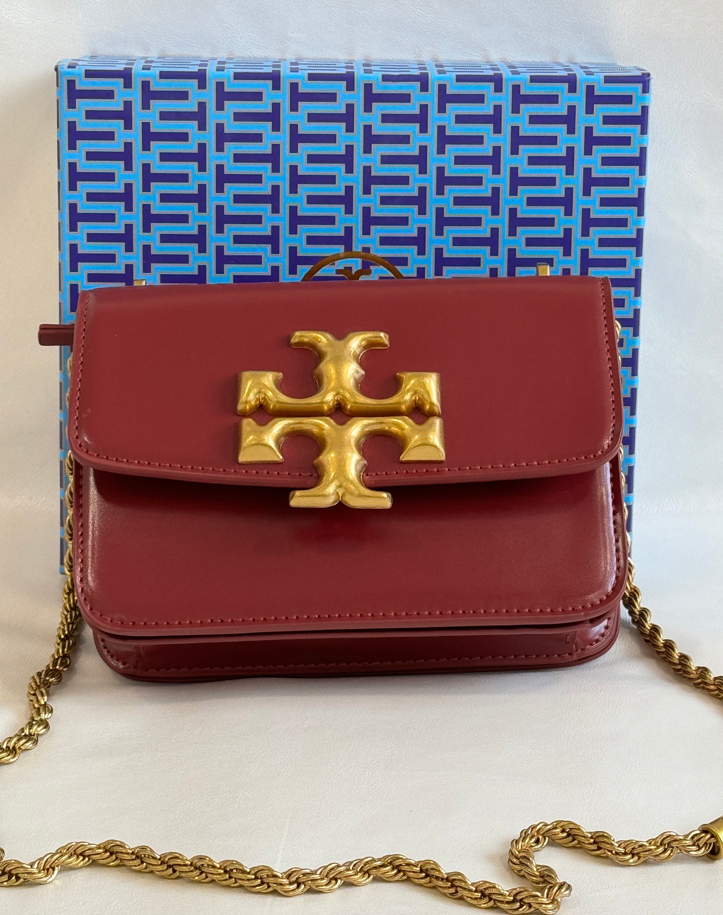 FENDI RED SLING BAG (WITH BOX )