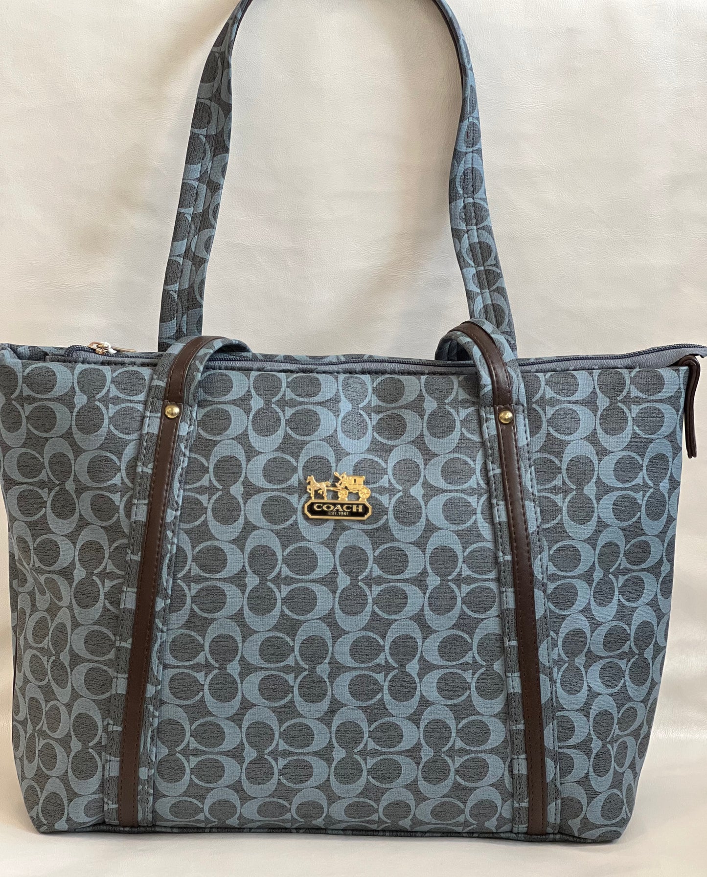 COACH BLUE CASUAL BAG ( SHOULDER BAG )