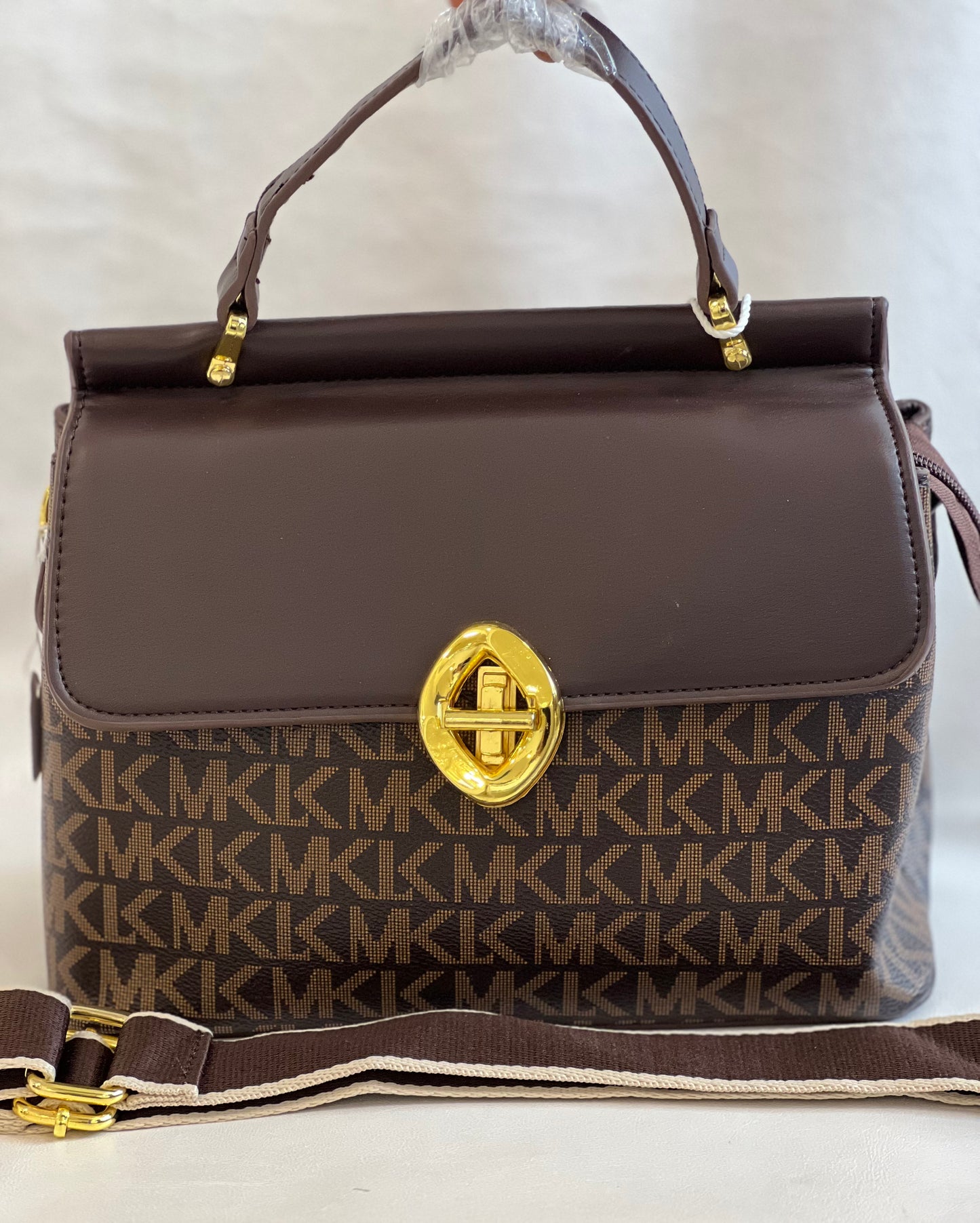 MK BROWN CASUAL BAG ( SLING BAG )