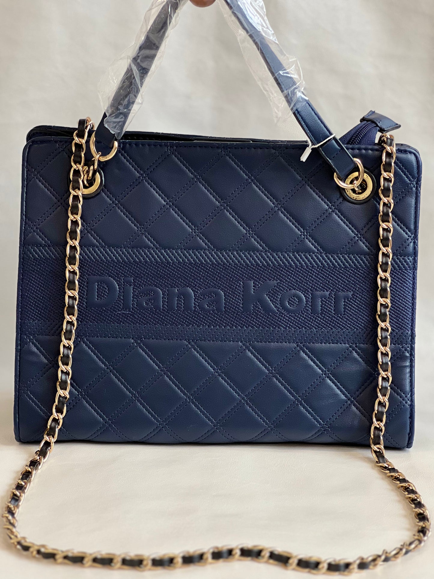 Diana Korr Blue Color Shoulder And Handbag