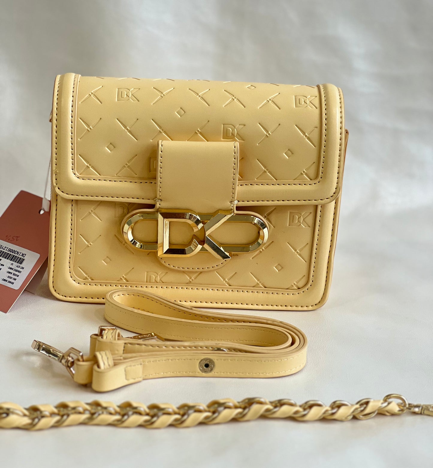 Diana Korr Black Yellow Women's Handbag And Shoulder Bag