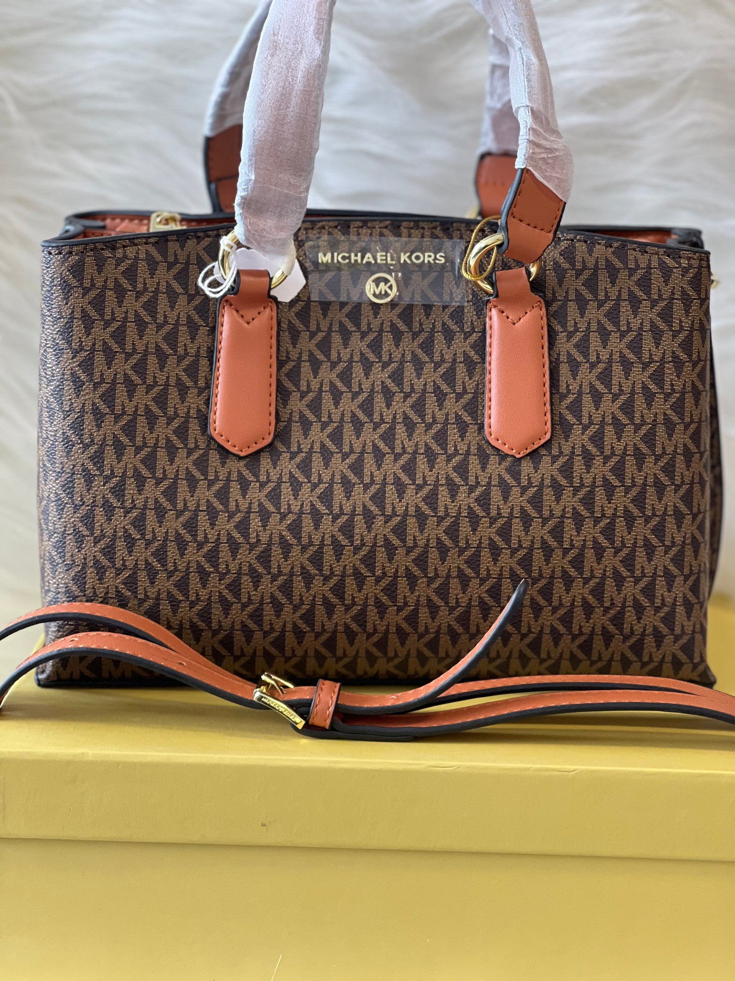 Michael Kors Coffee Brown Handbag ( With Box )