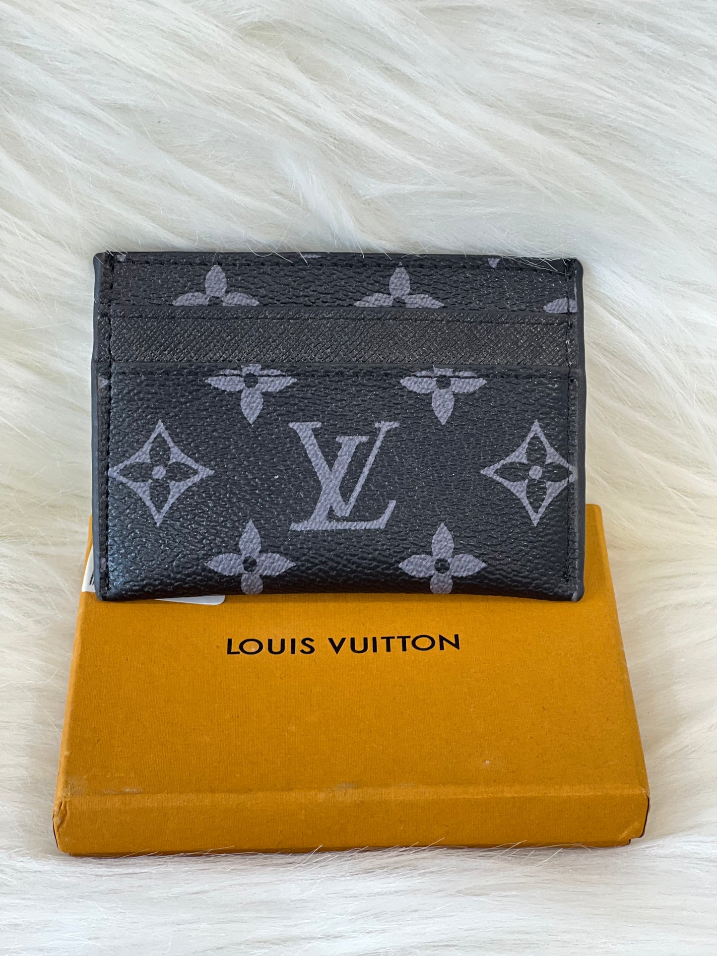 Louis Vuitton Black Card Holder ( With Box )