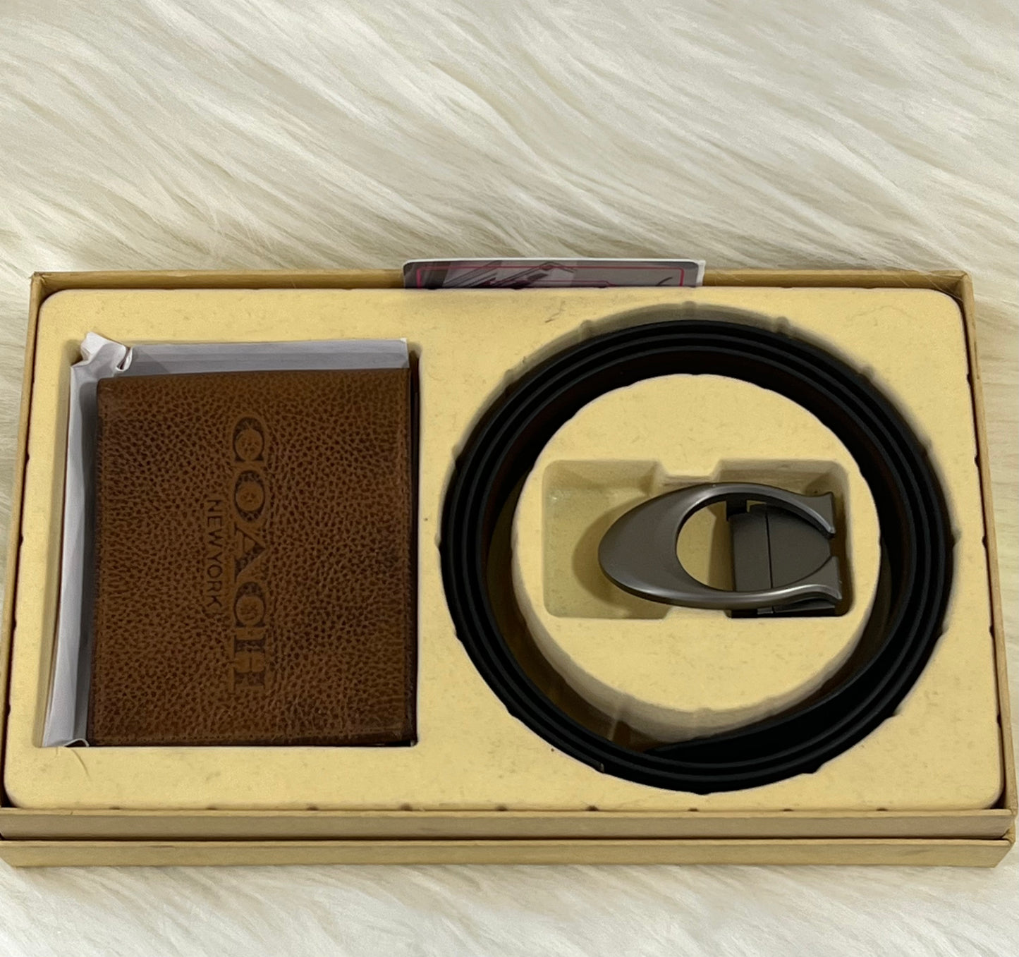 Premium Coach Belt & Wallet Combo ( With Box )