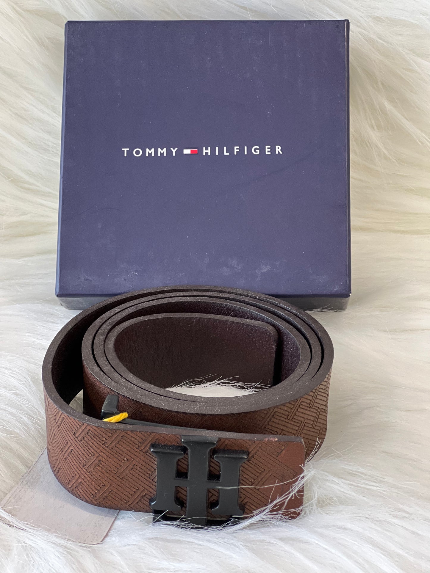 Tommy Hilfiger  Leather Men's Belt ( With Box )