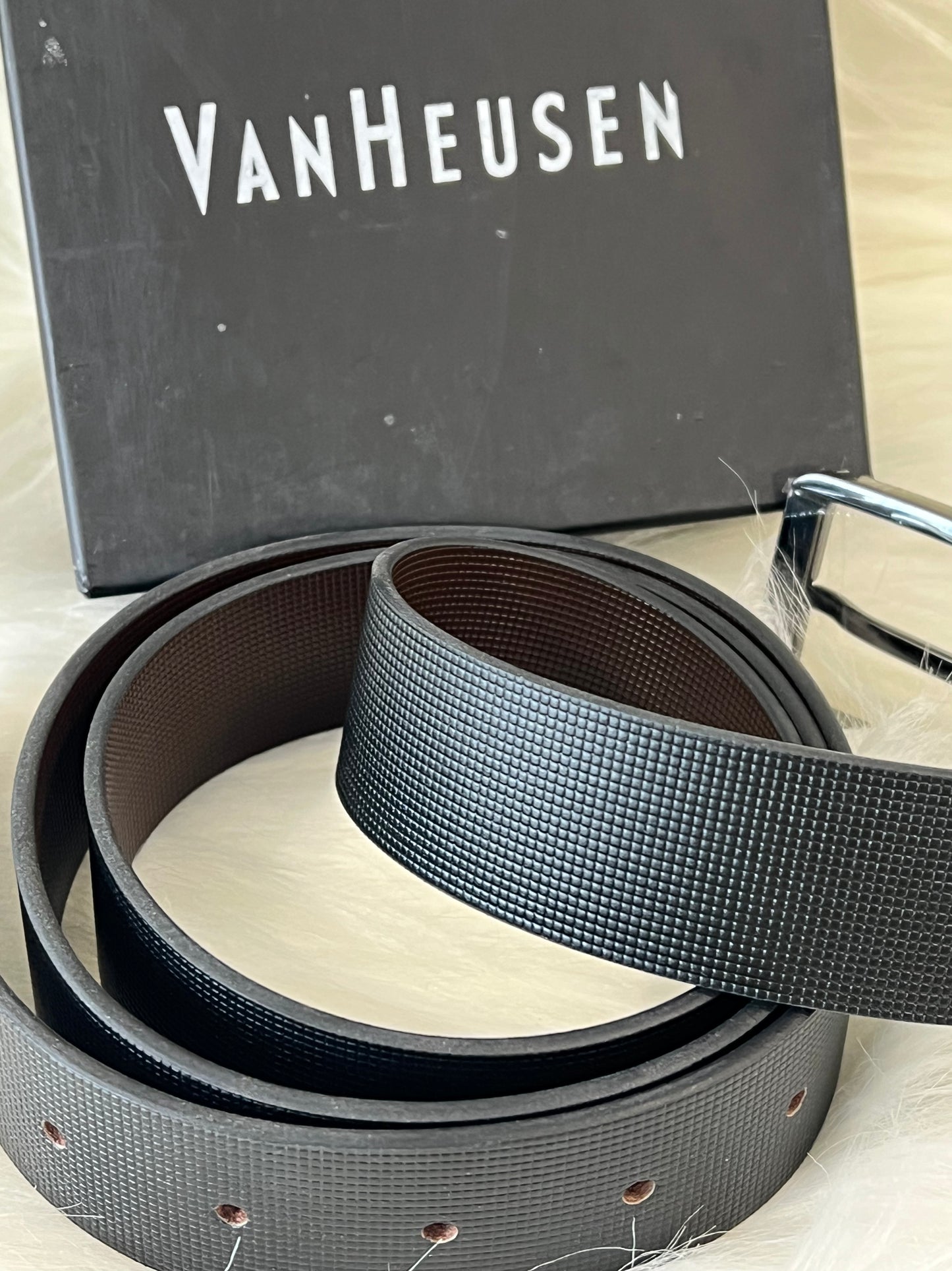 Reversible Black & Brown Italian Leather Men's Belt ( With Box )