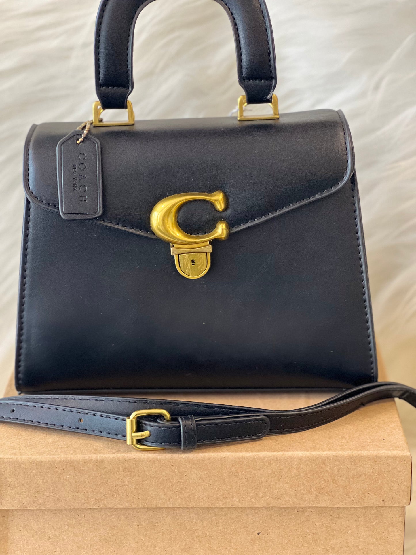 Coaach Black Color Handbag & Sling Bag ( With Box )