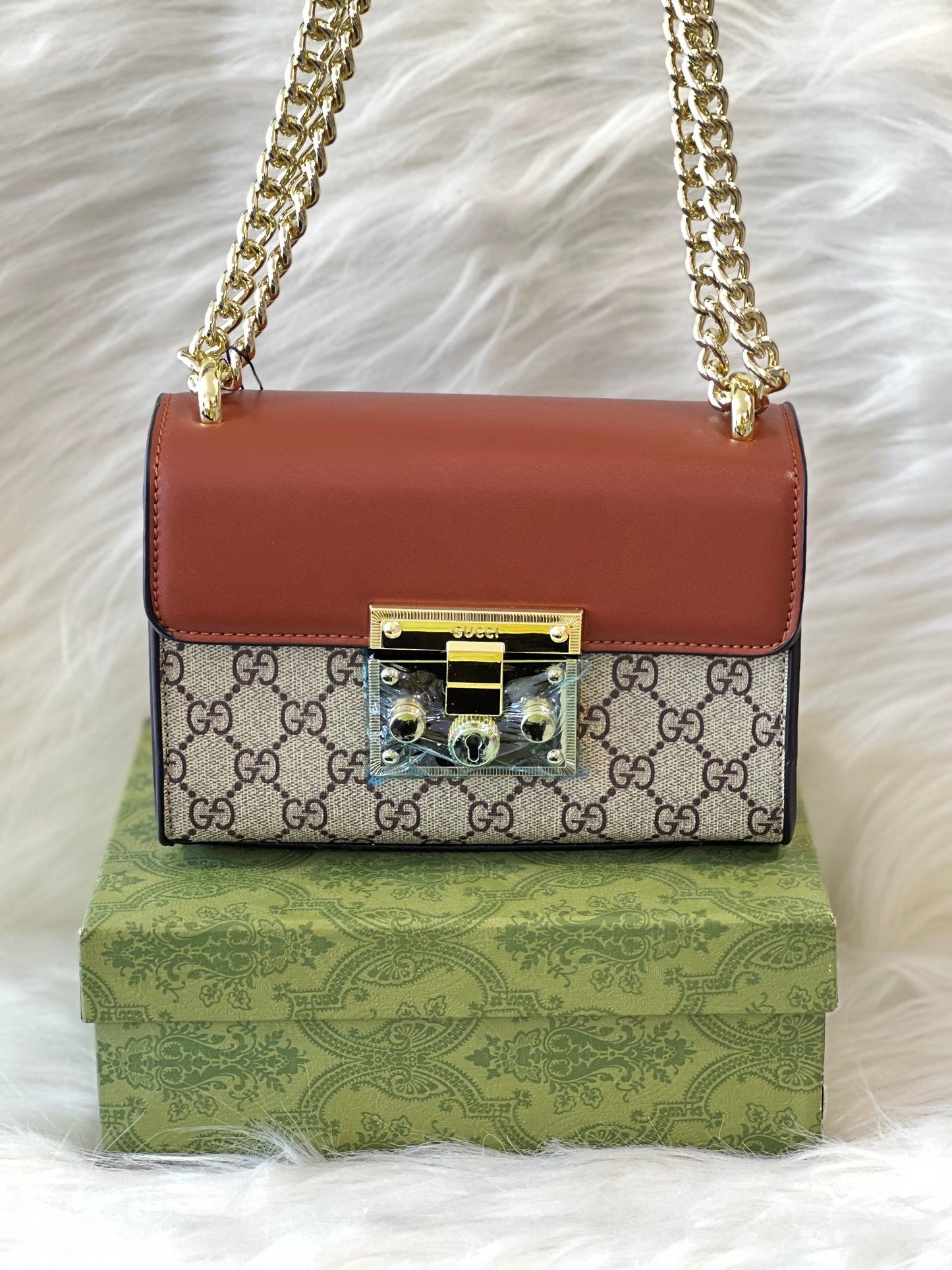 Gucci Tan Sling Bag ( With box )