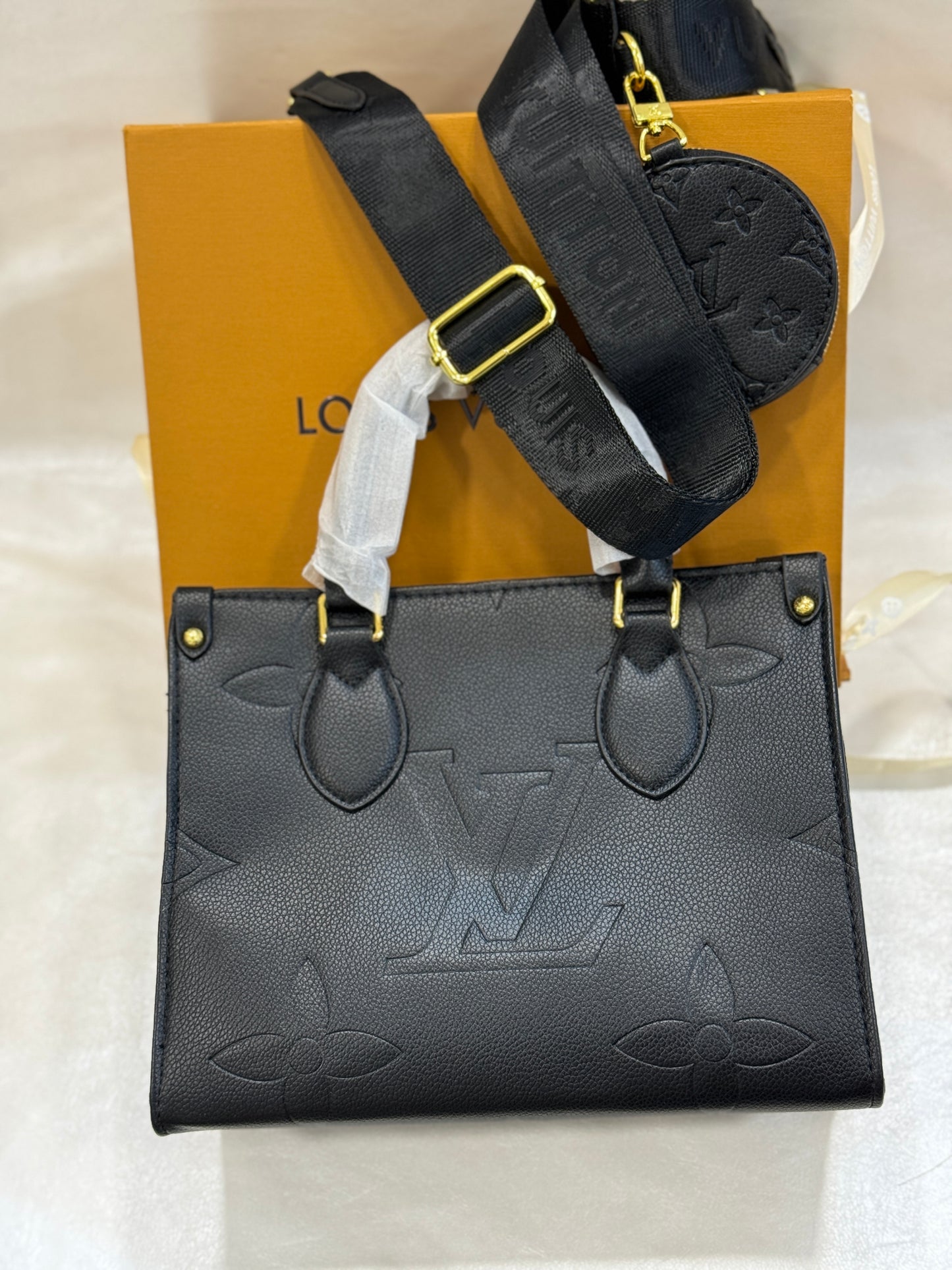 Louis Vuitton On The Go Calf Women Tote Bag ( WITH BOX )