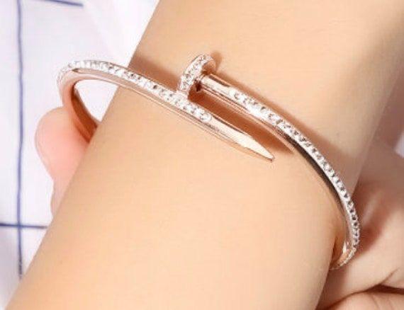 JTBS Rose Gold-Plated Kada Bracelet