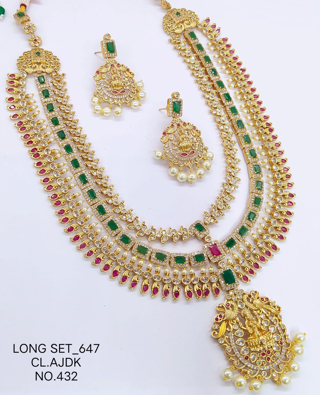 JTBS Bridal Pendent and Earring Set For Women