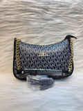 M Monogram Chain Shoulder Bag – Black | TBS-050