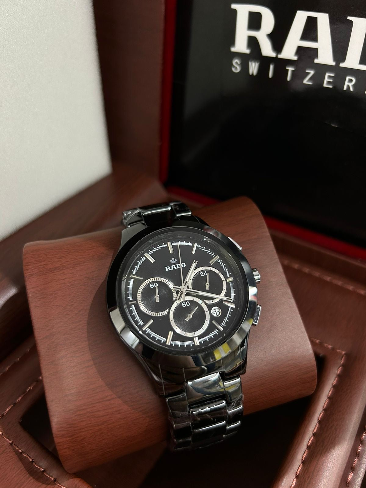 Analog Latest Rado Watch Hyper-chrome Mens ( with Box )