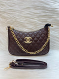 ECONOMICAL SLING BAG WITH LONG + SHORT SLINGS TBS-NB-CHANEL-02BROWN
