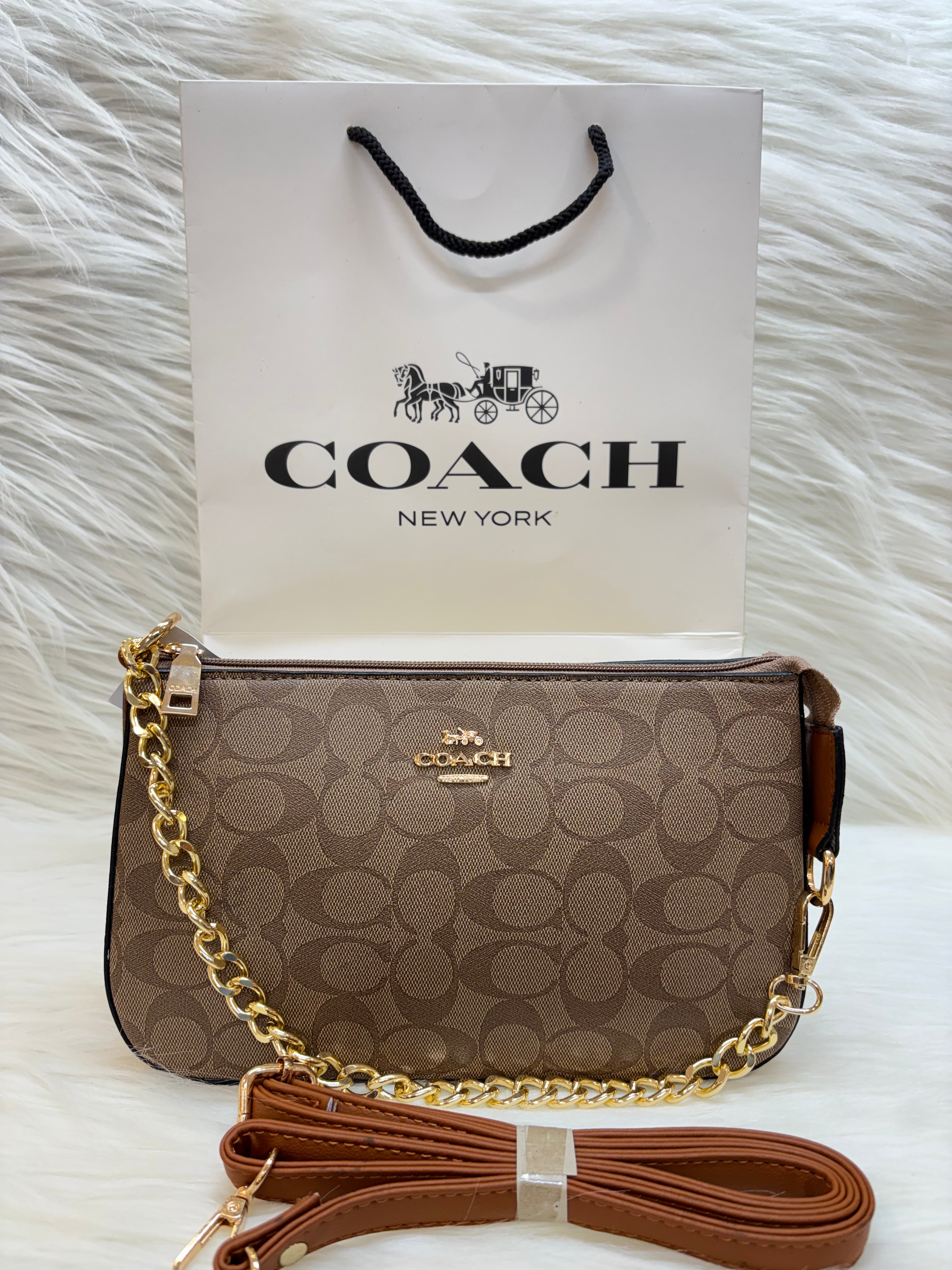 COACH IMPORTED CARRY BAG SLING BAG TBS-3