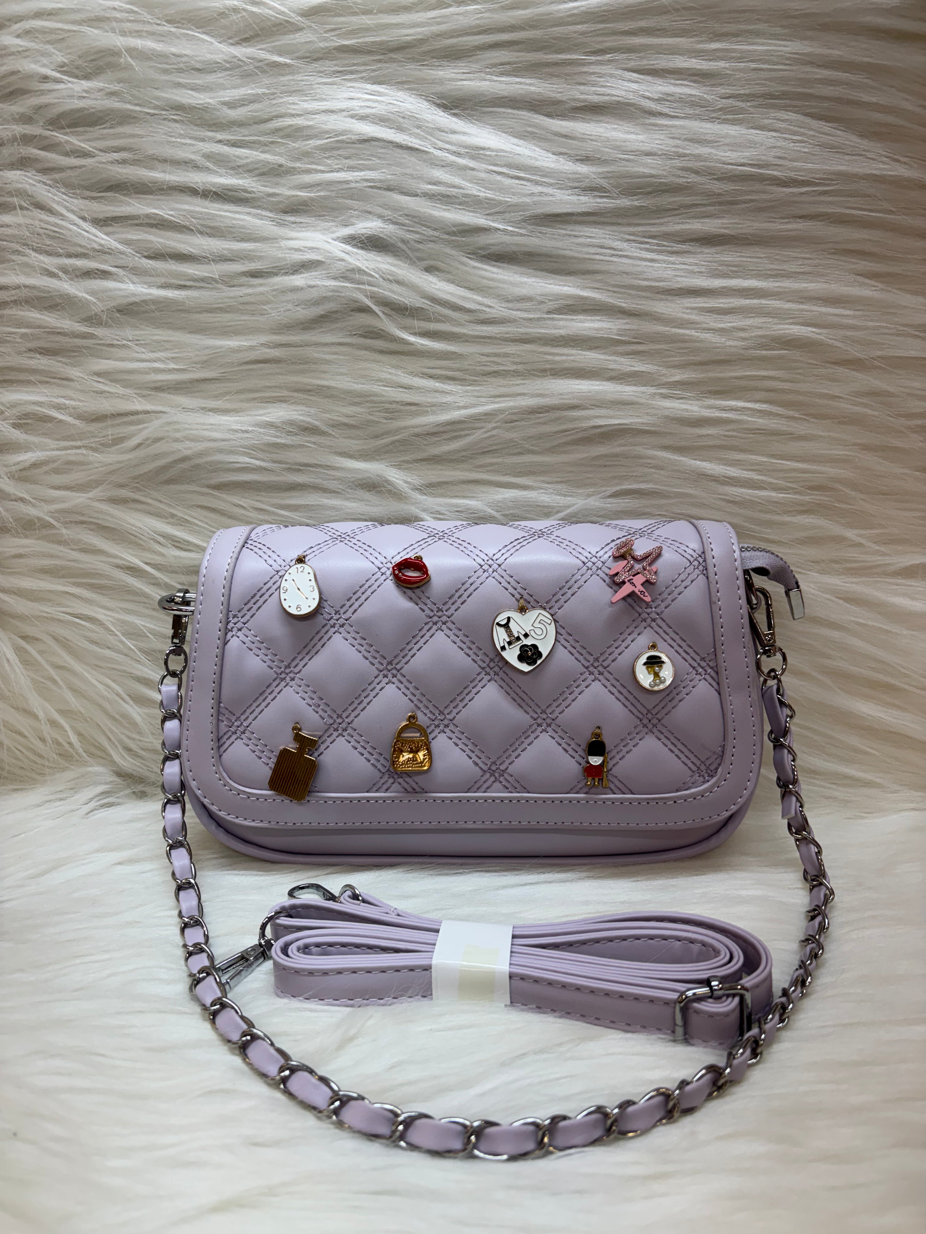 IMPORTED SLING BAG TBS-39 LAVENDER