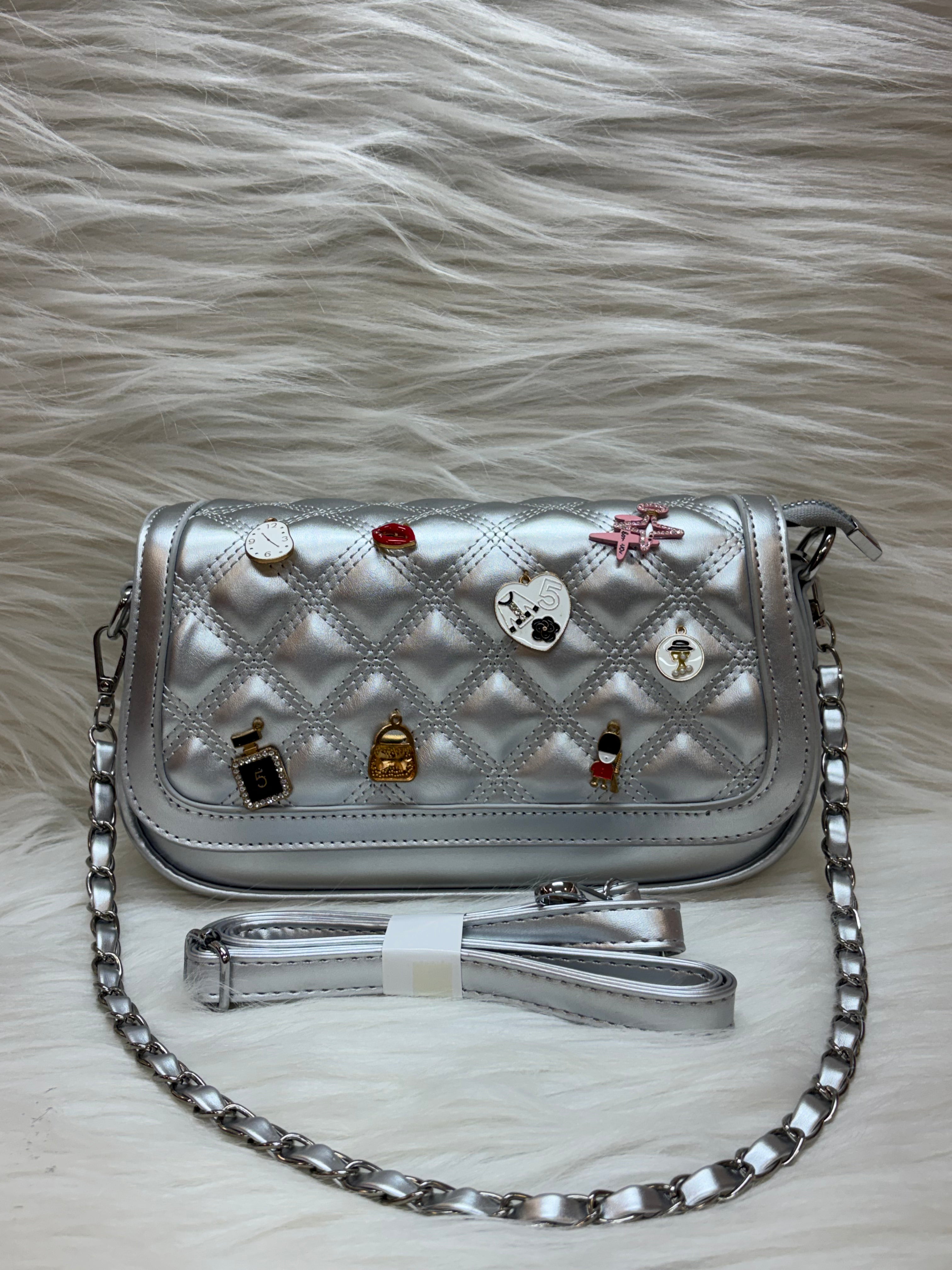 IMPORTED SLING BAG TBS-42 SILVER