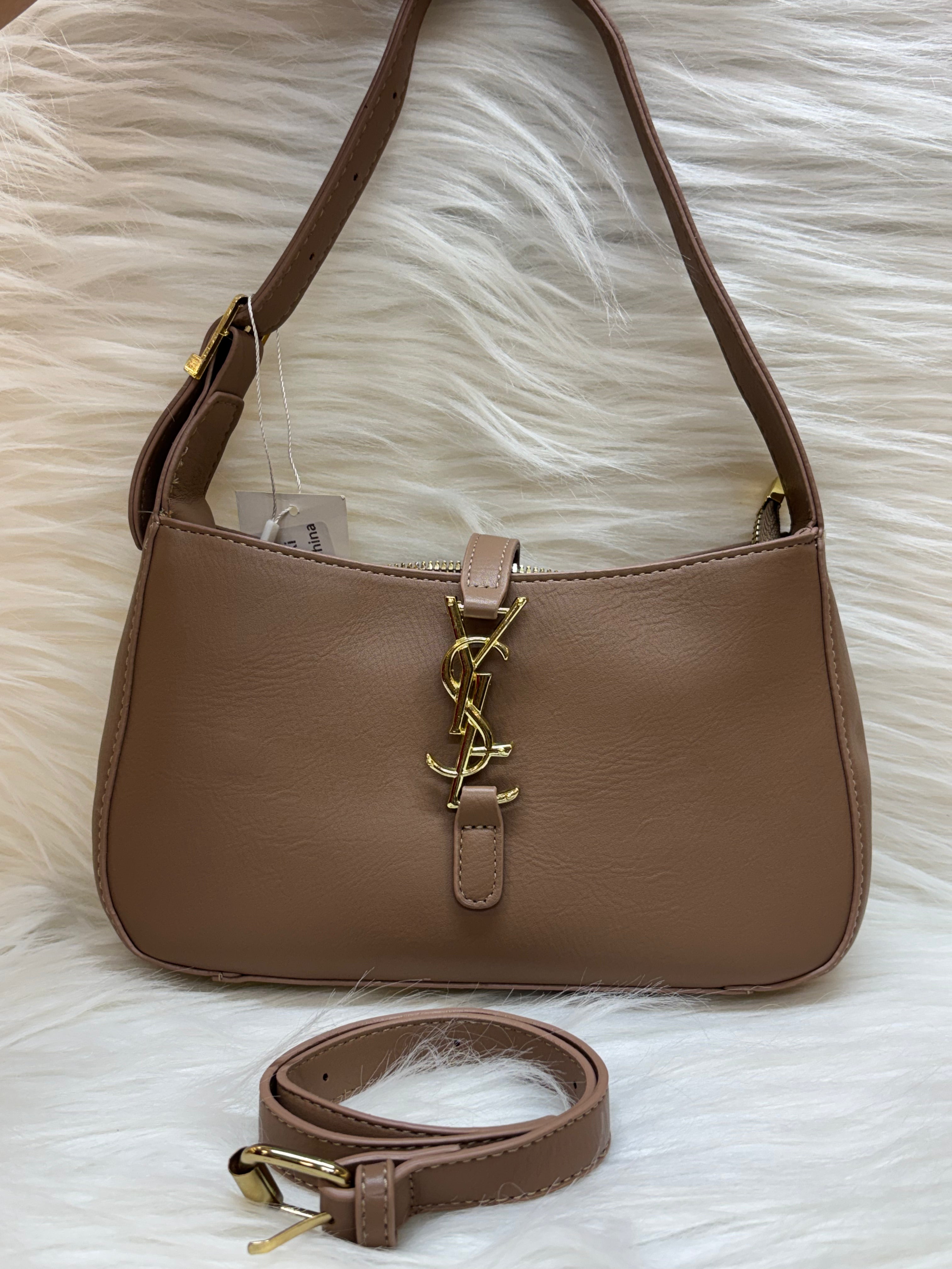 YSL IMPORTED SHOULDER BAG TBS-44 COFFEE