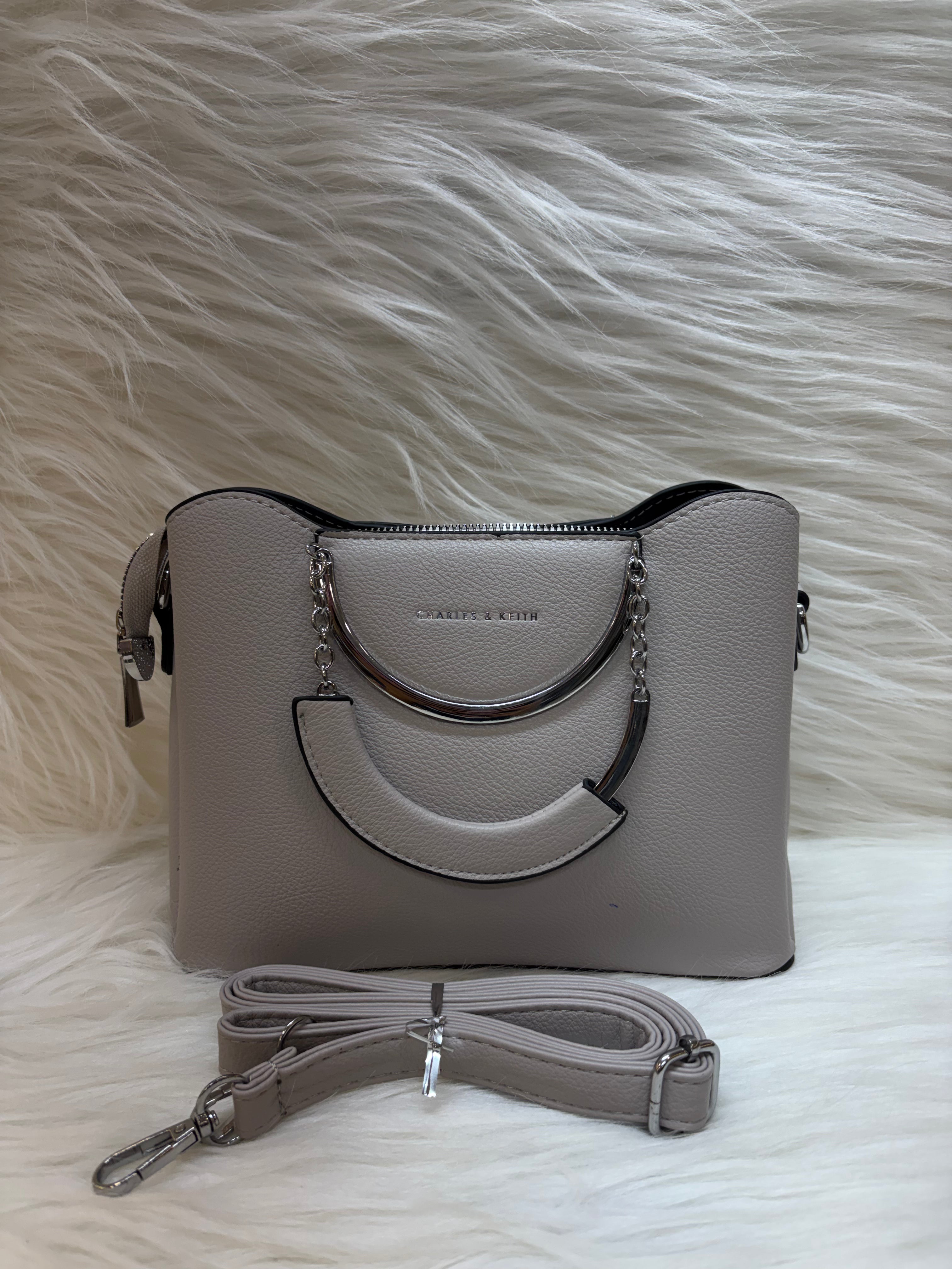 CHARLES & KEITH IMPORTED HAND BAG TBS-48 GREY