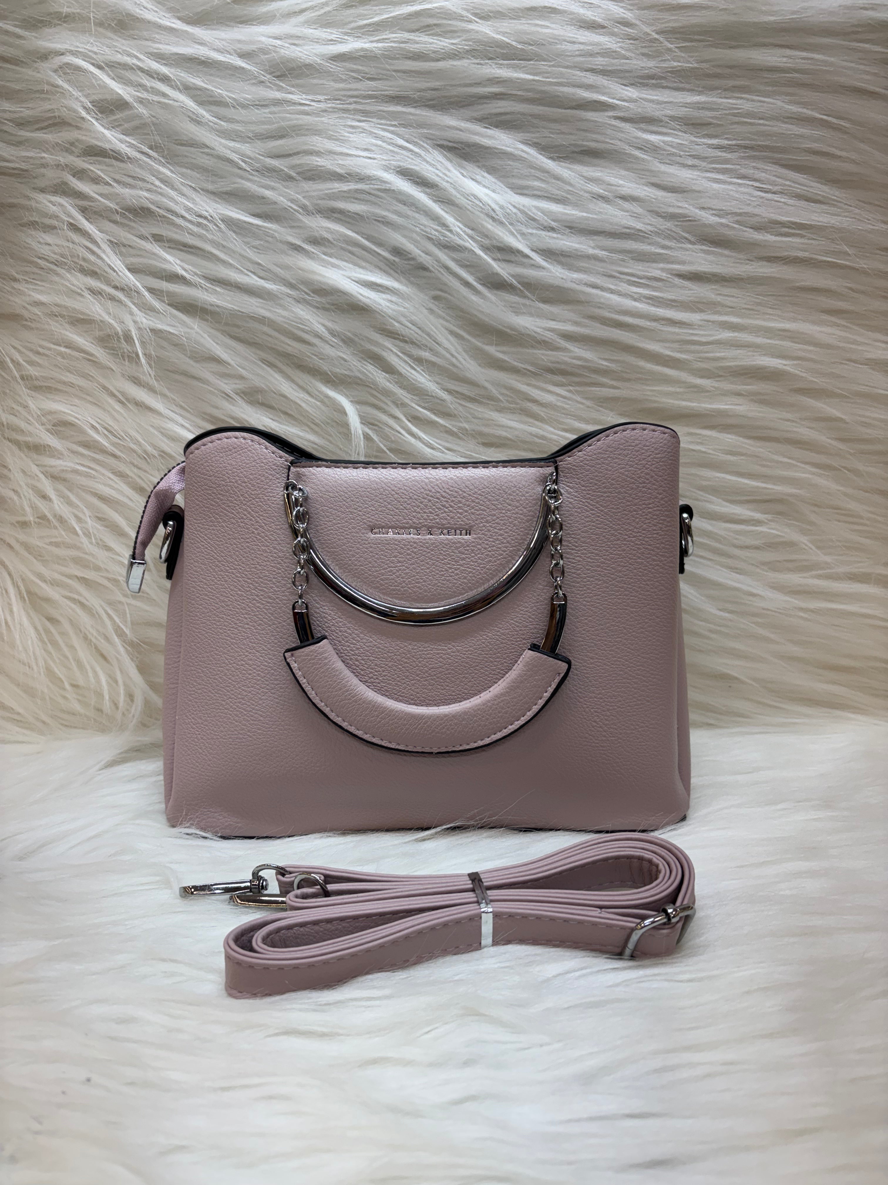 CHARLES & KEITH IMPORTED HAND BAG TBS-47 LIGHT PINK