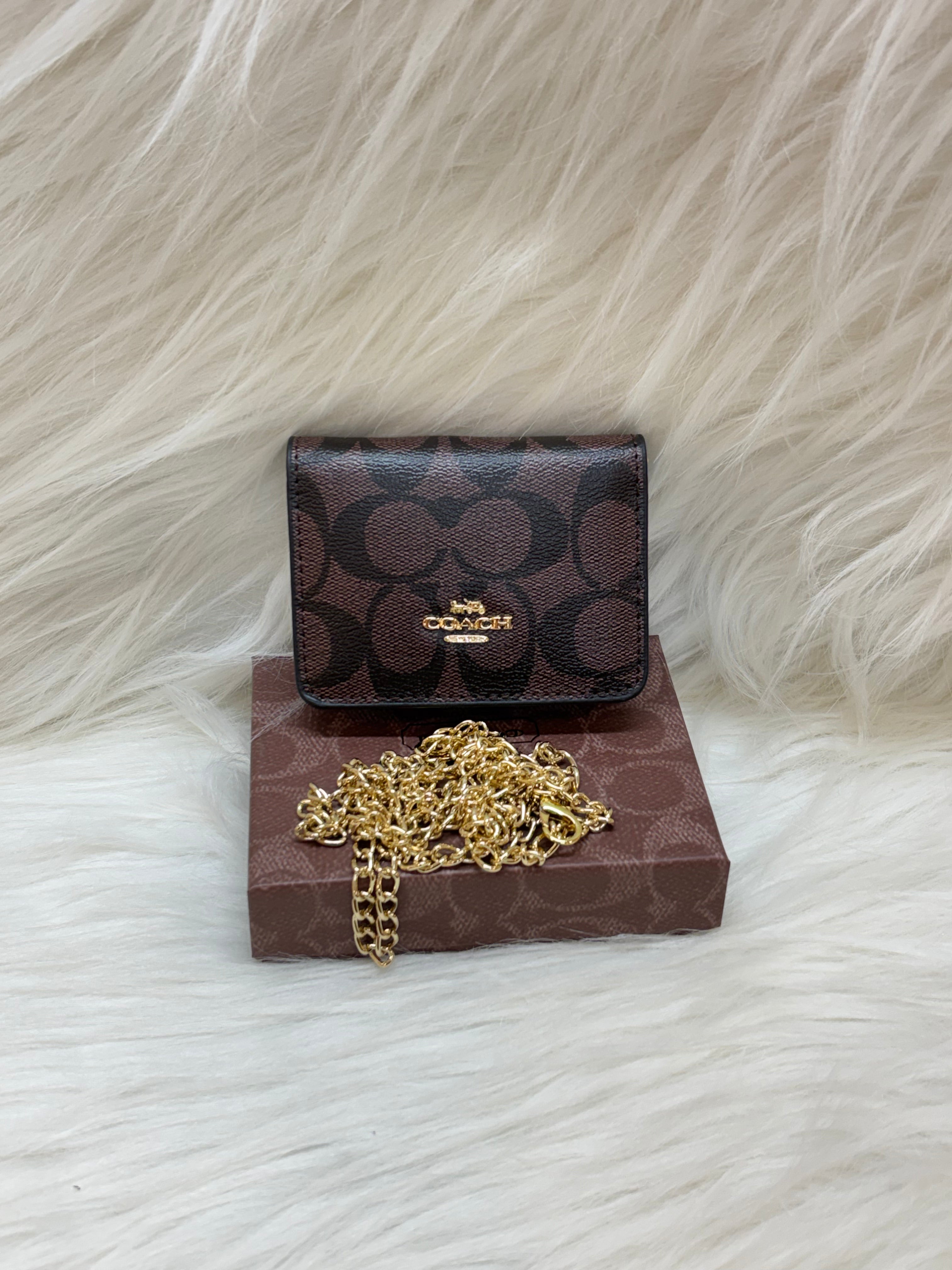 COACH PREMIUM MINIATURE SLING BAG TBS-316 BROWN-BLACK