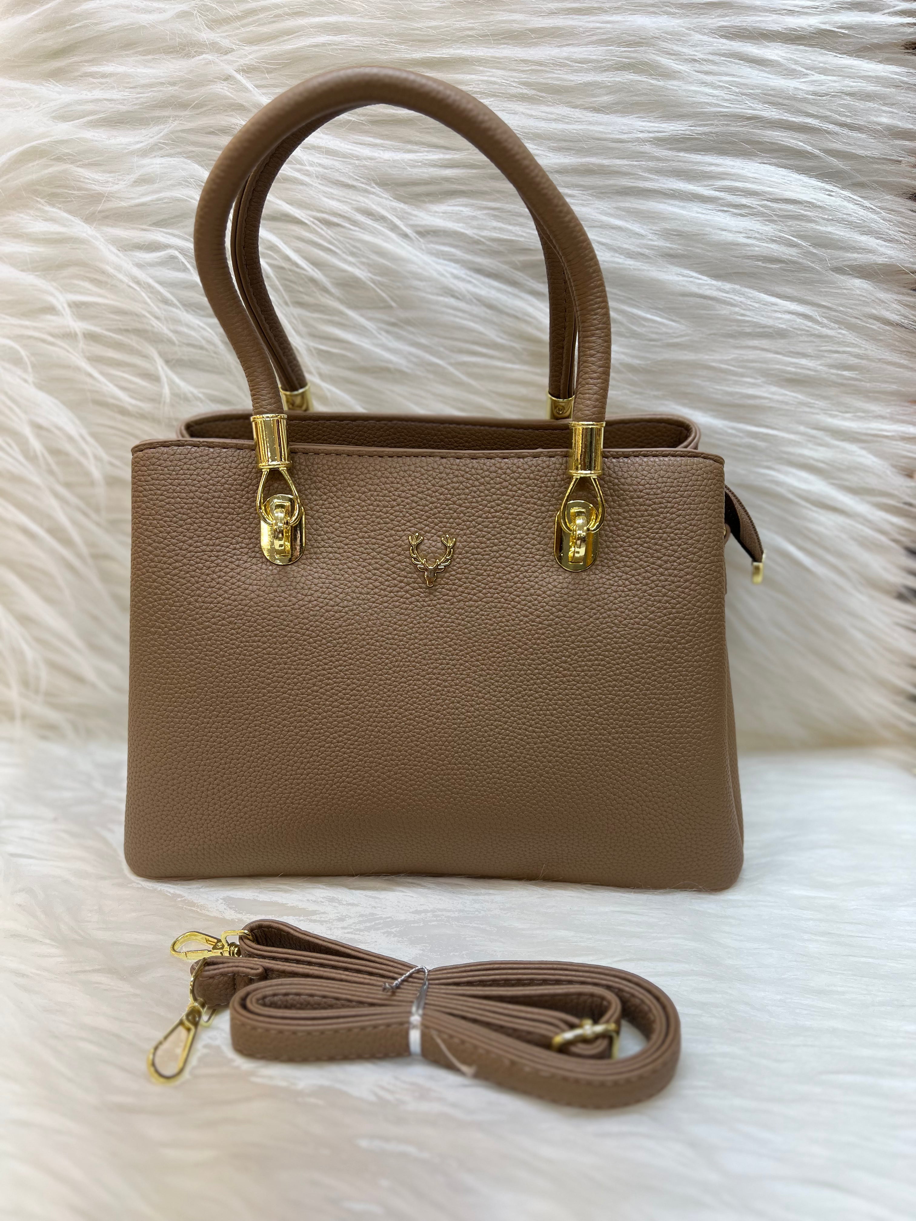ALLEN SOLLY IMPORTED HAND BAG TBS-50 -COFFEE