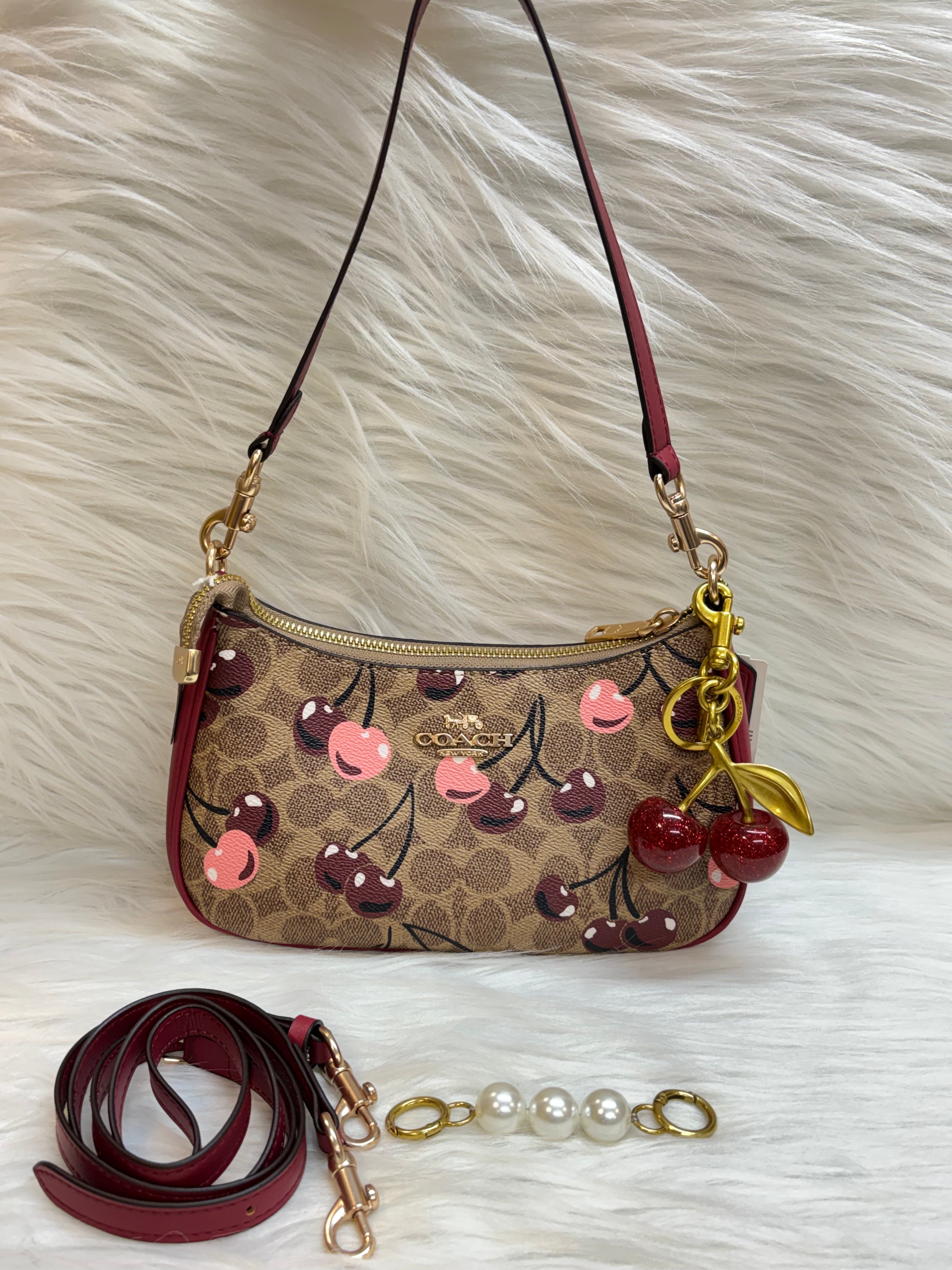 COACH SUPER PREMIUM SLING BAG TBS-00321 CHERRY RED