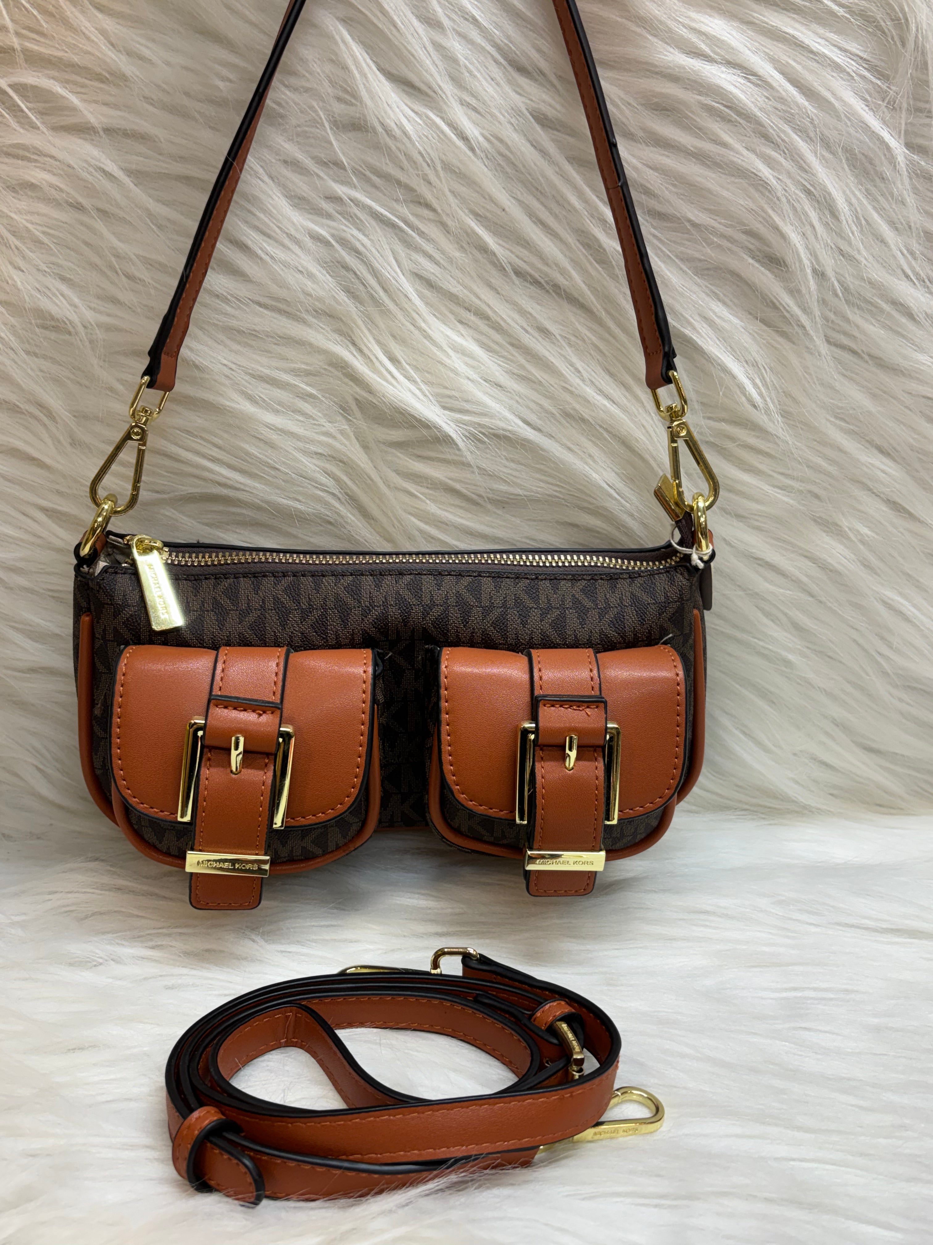 MICHEAL KORS PREMIUM SHOULDER BAG TBS-00329 BROWN