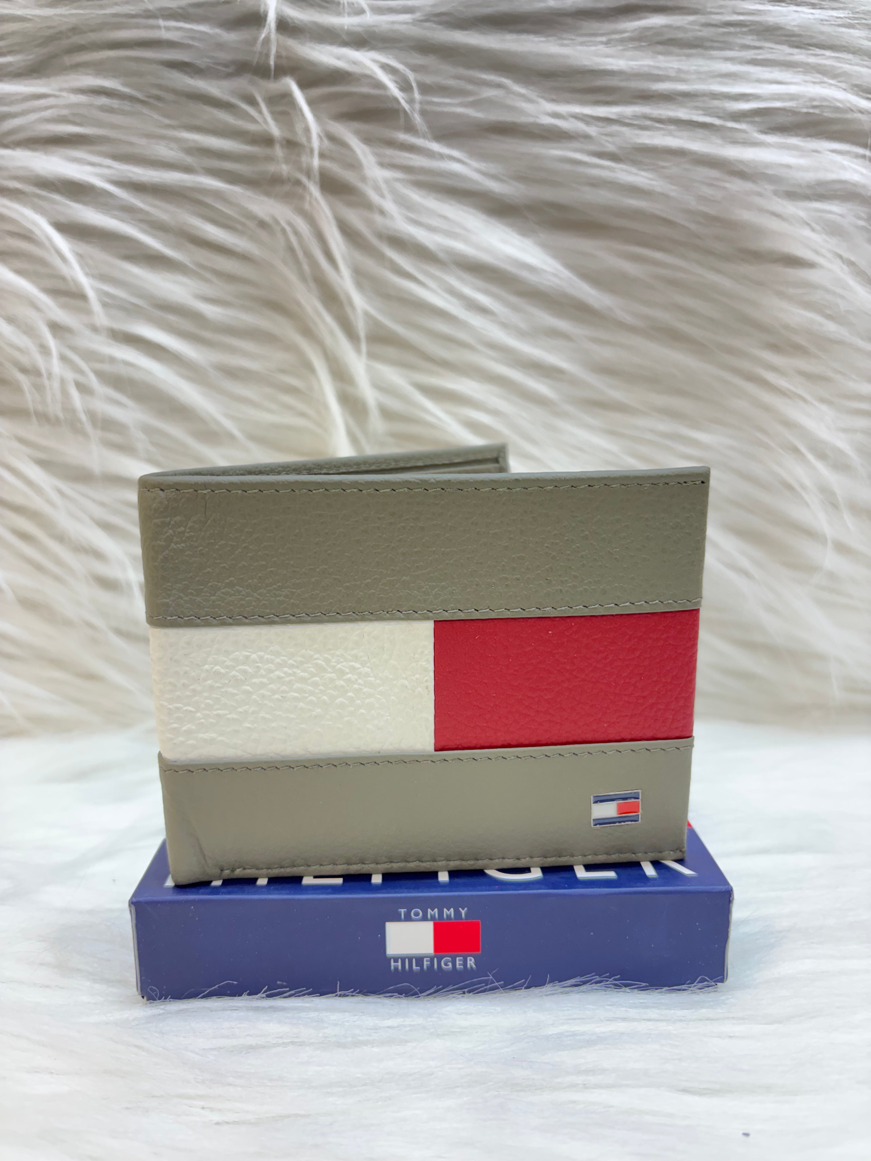 TOMMY HILFIGER MEN'S WALLET TBS-B-8-OLIVE