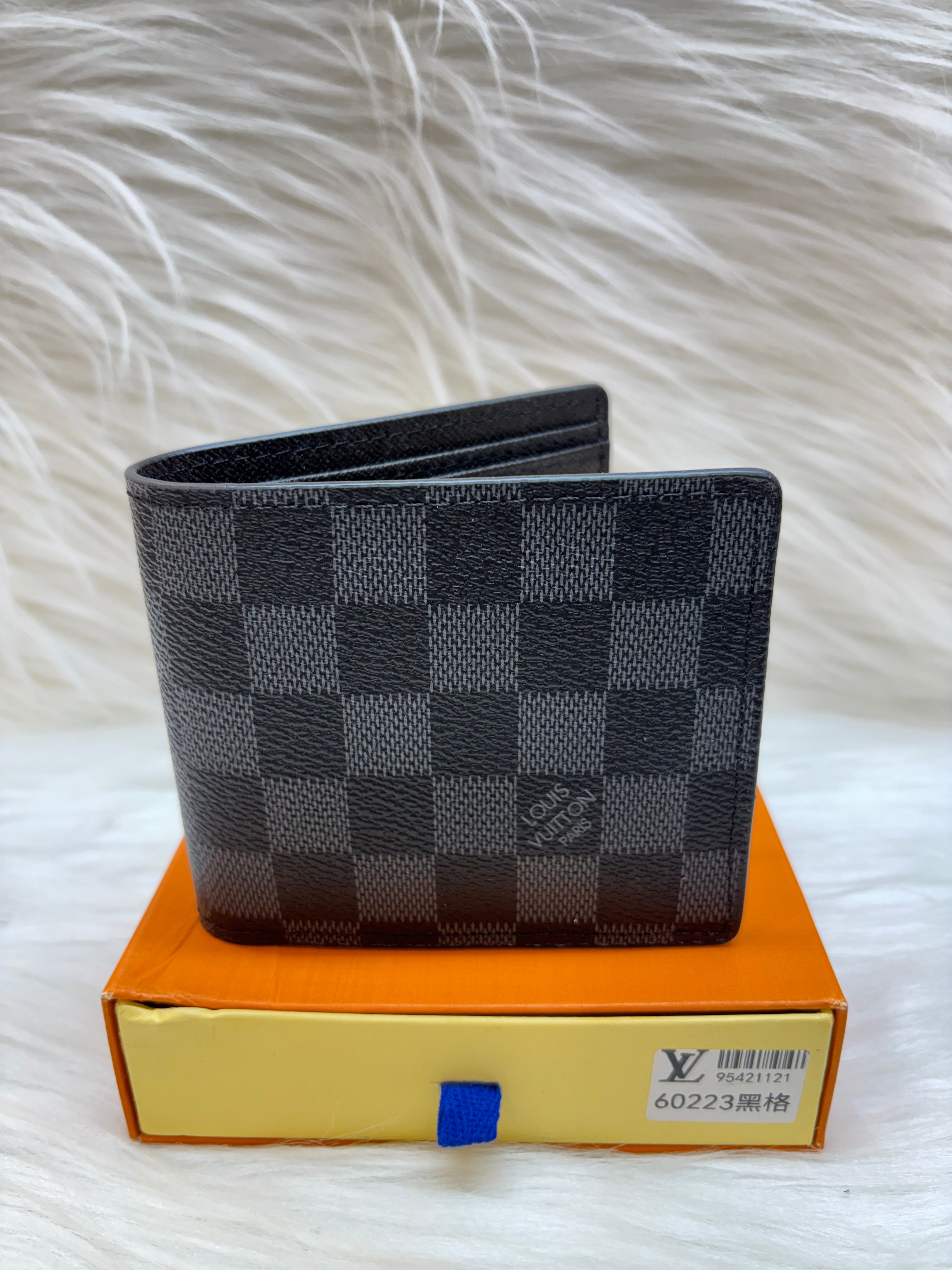 LV MEN'S WALLET TBS-B-13-BLACK-CHECK