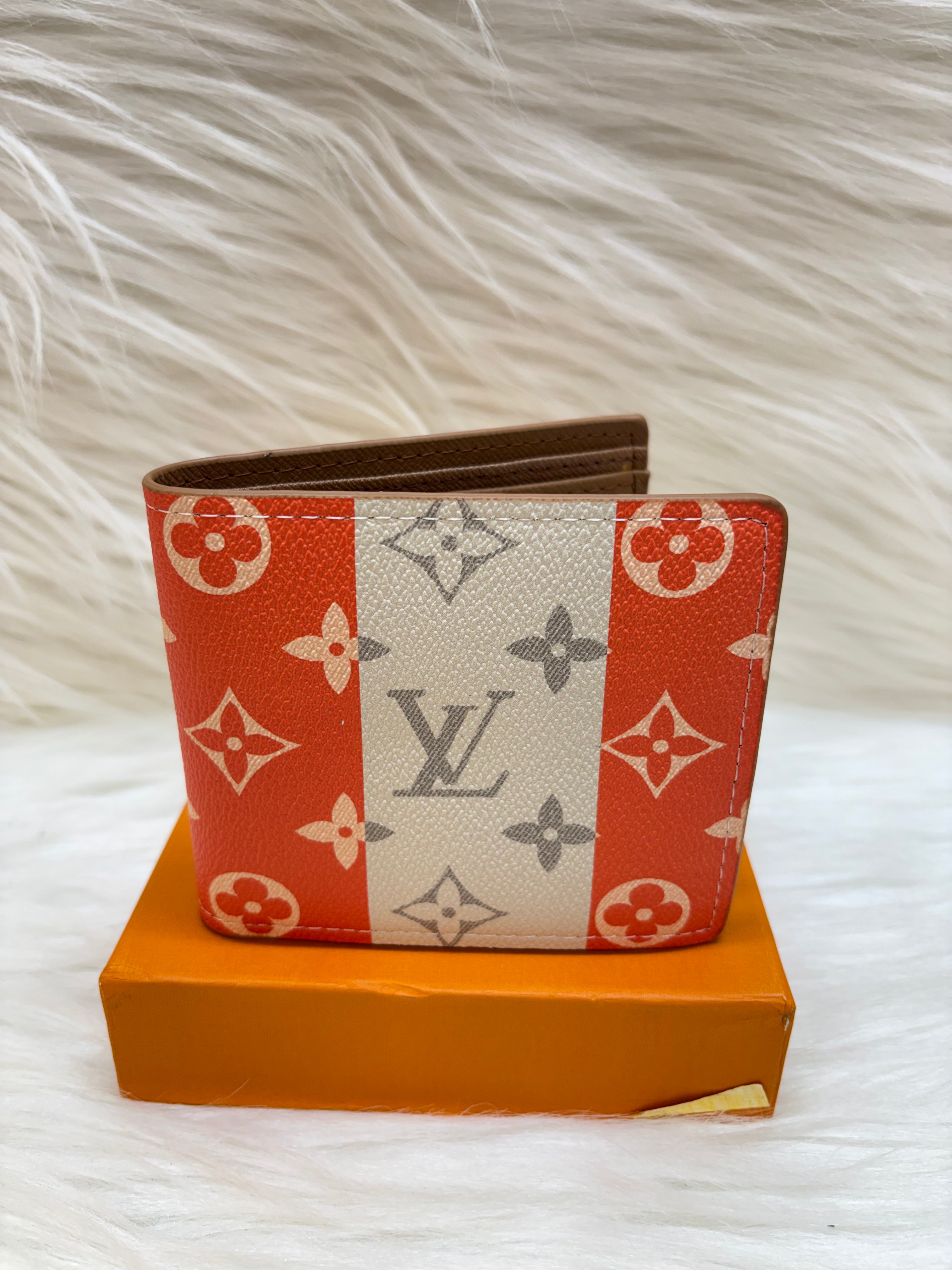 LV MEN'S WALLET TBS-B-18-WHITE-ORANGE
