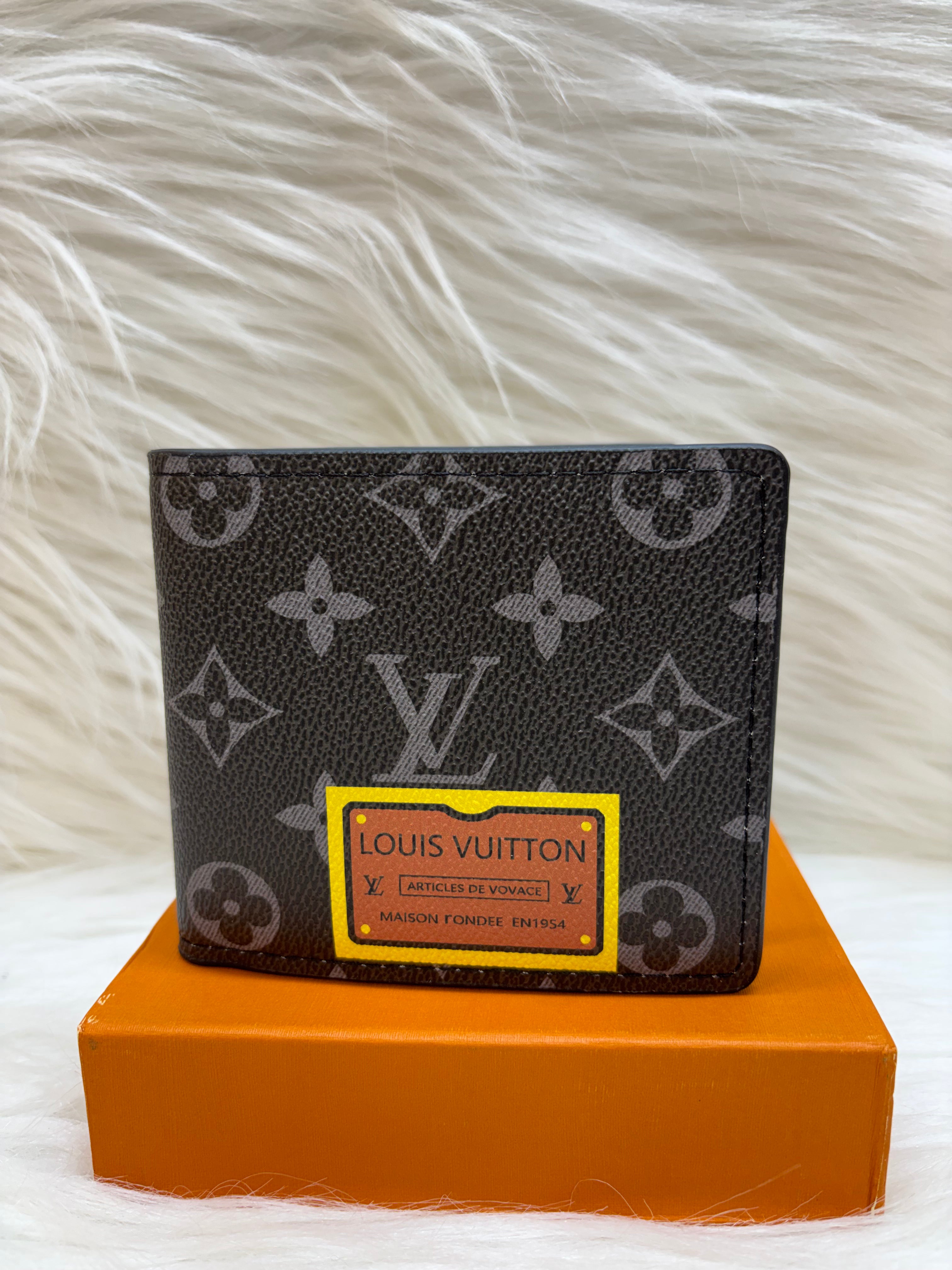 LV MEN'S WALLET TBS-B-19-BLACK-YELLOW