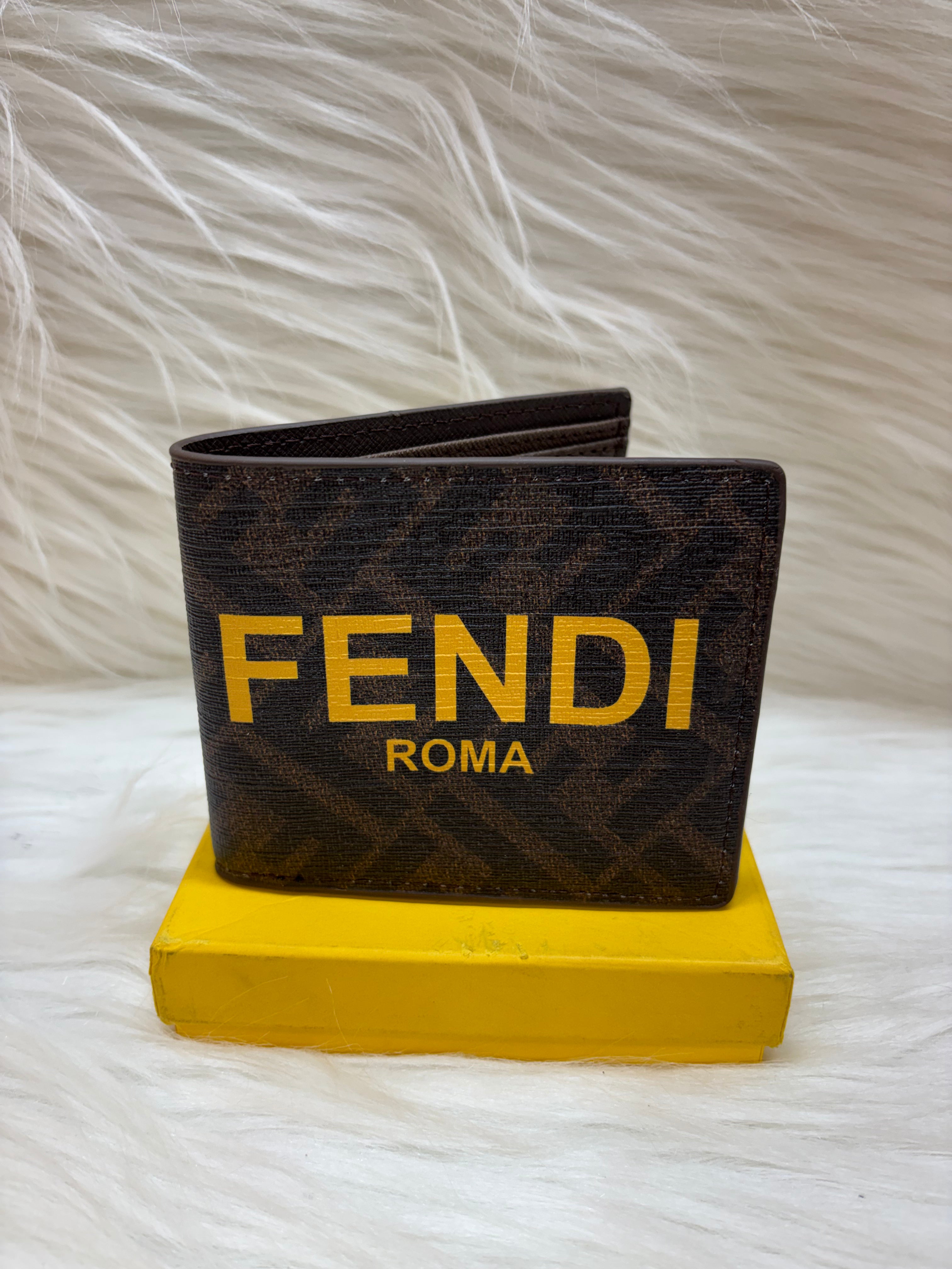 FENDI MEN'S WALLET TBS-B-27-BROWN