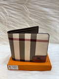 BURBERRY MEN'S WALLET TBS-B-33-BEIGE-W-STRIP