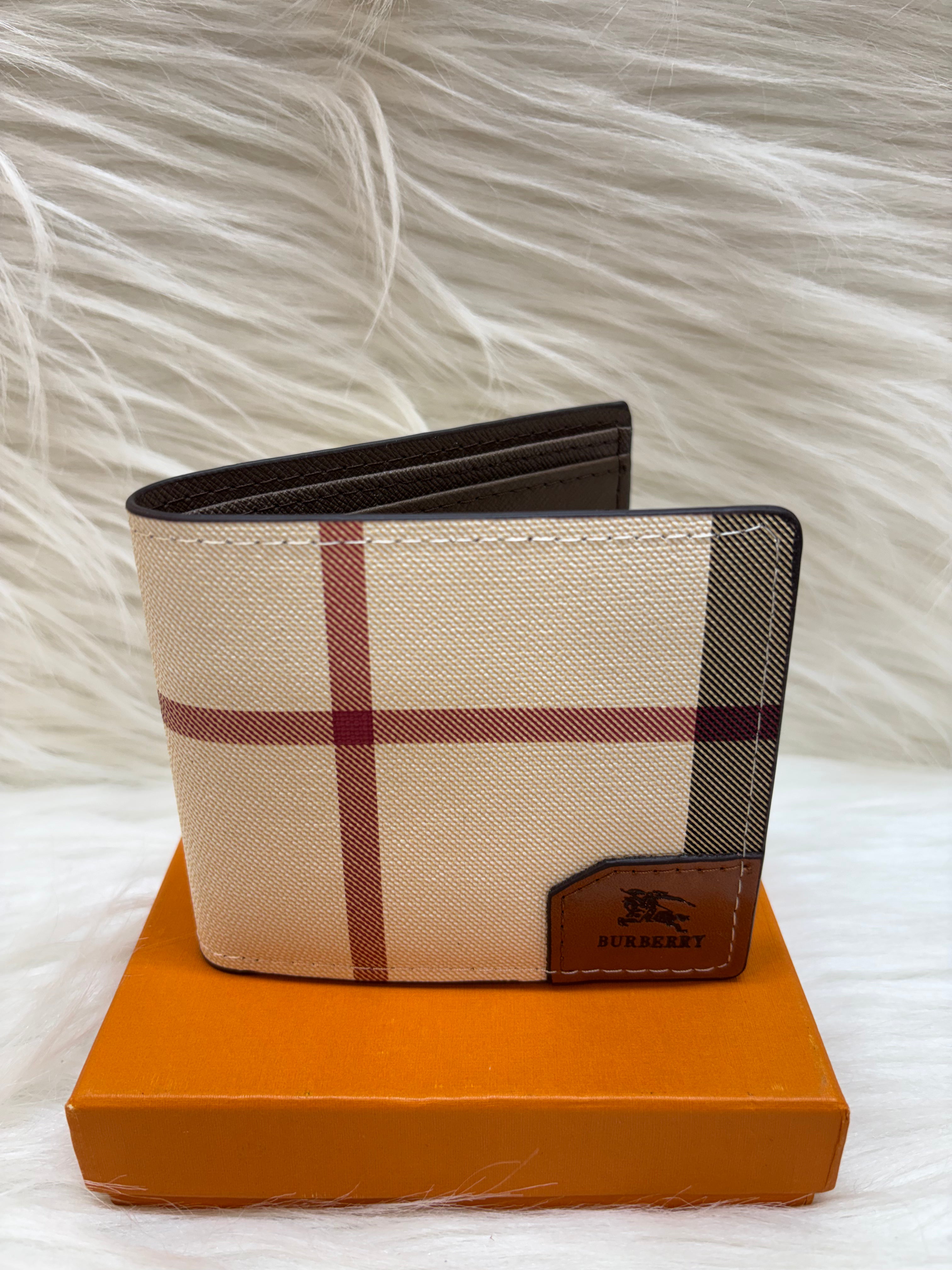 BURBERRY MEN'S WALLET TBS-B-34-BEIGE-W-STRIP2