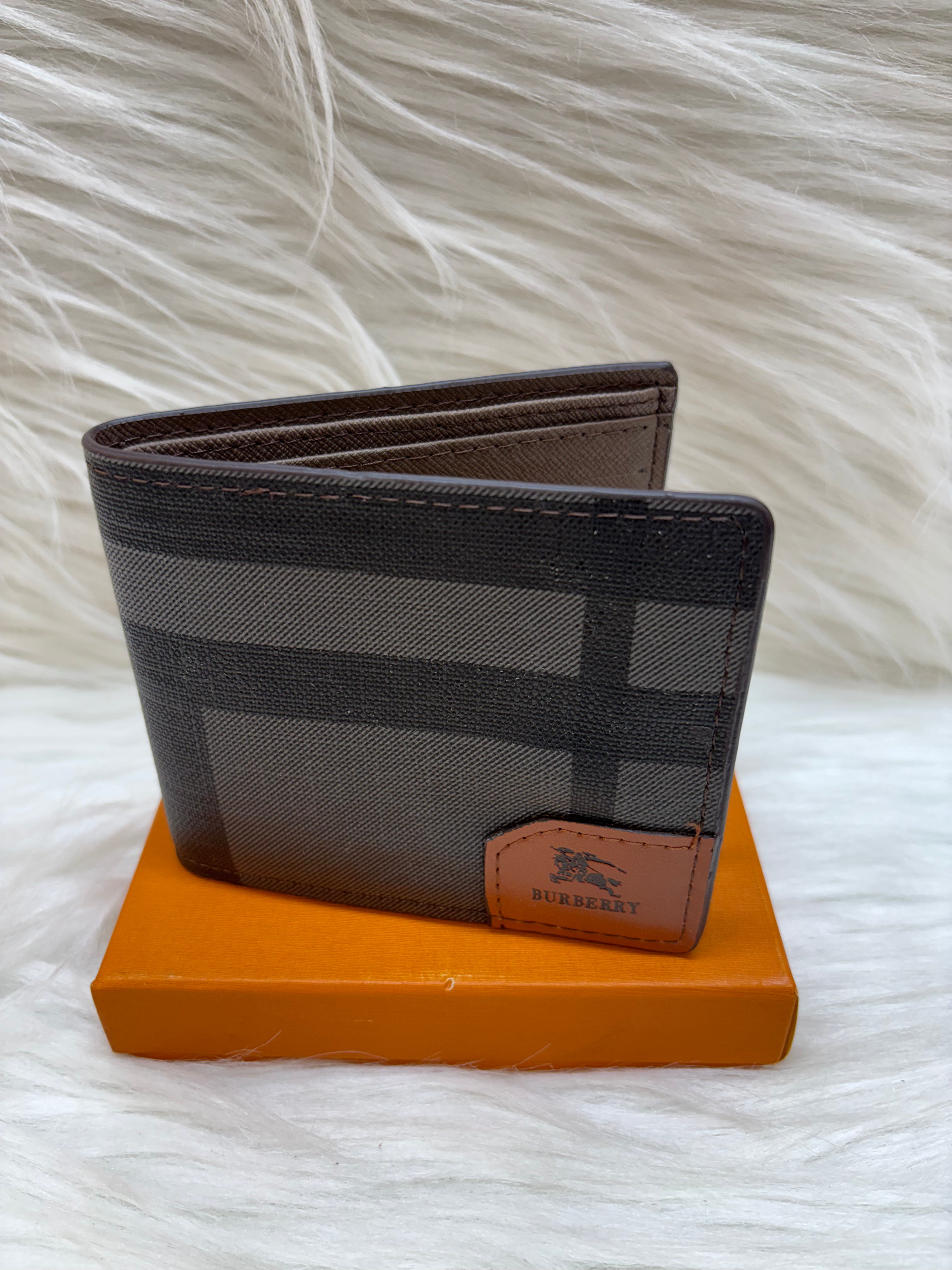 BURBERRY MEN'S WALLET TBS-B-35-BLACK-STRIP