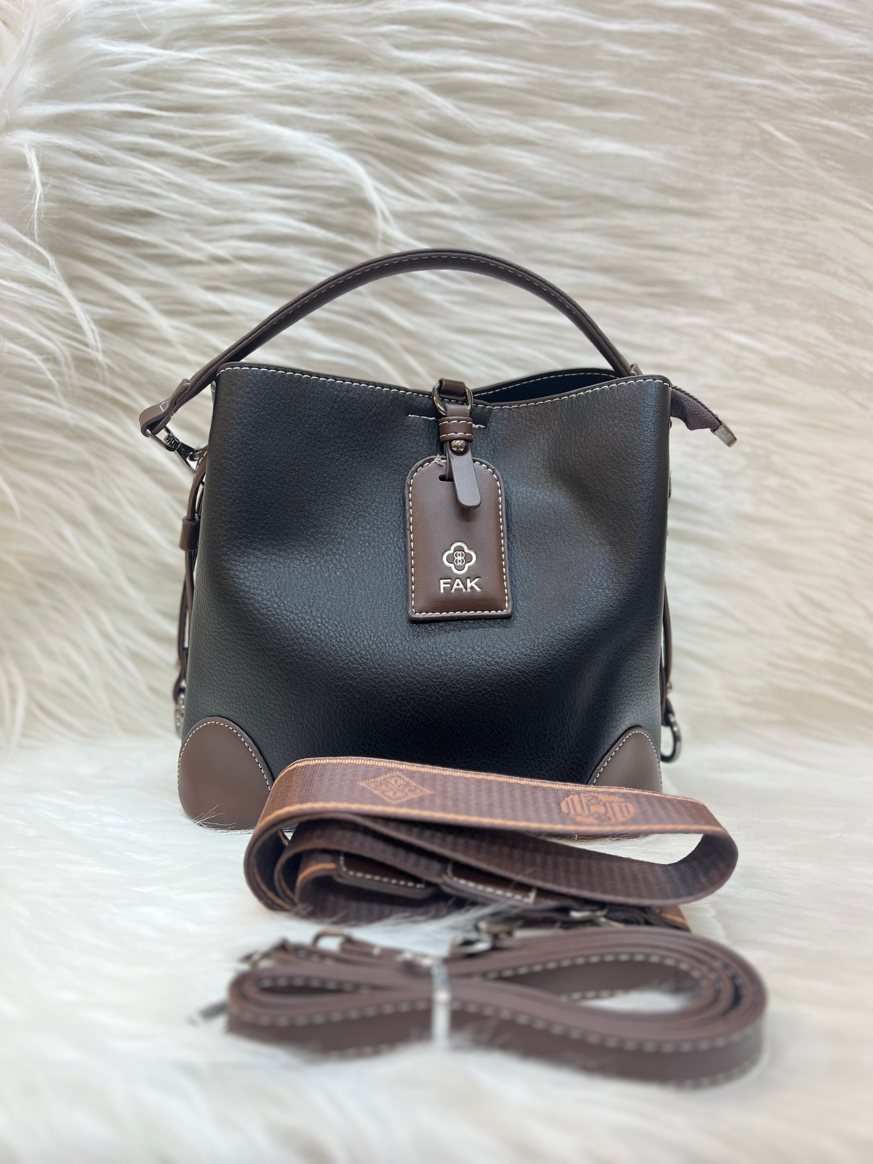 FAK IMPORTED HAND BAG TBS-61 BLACK