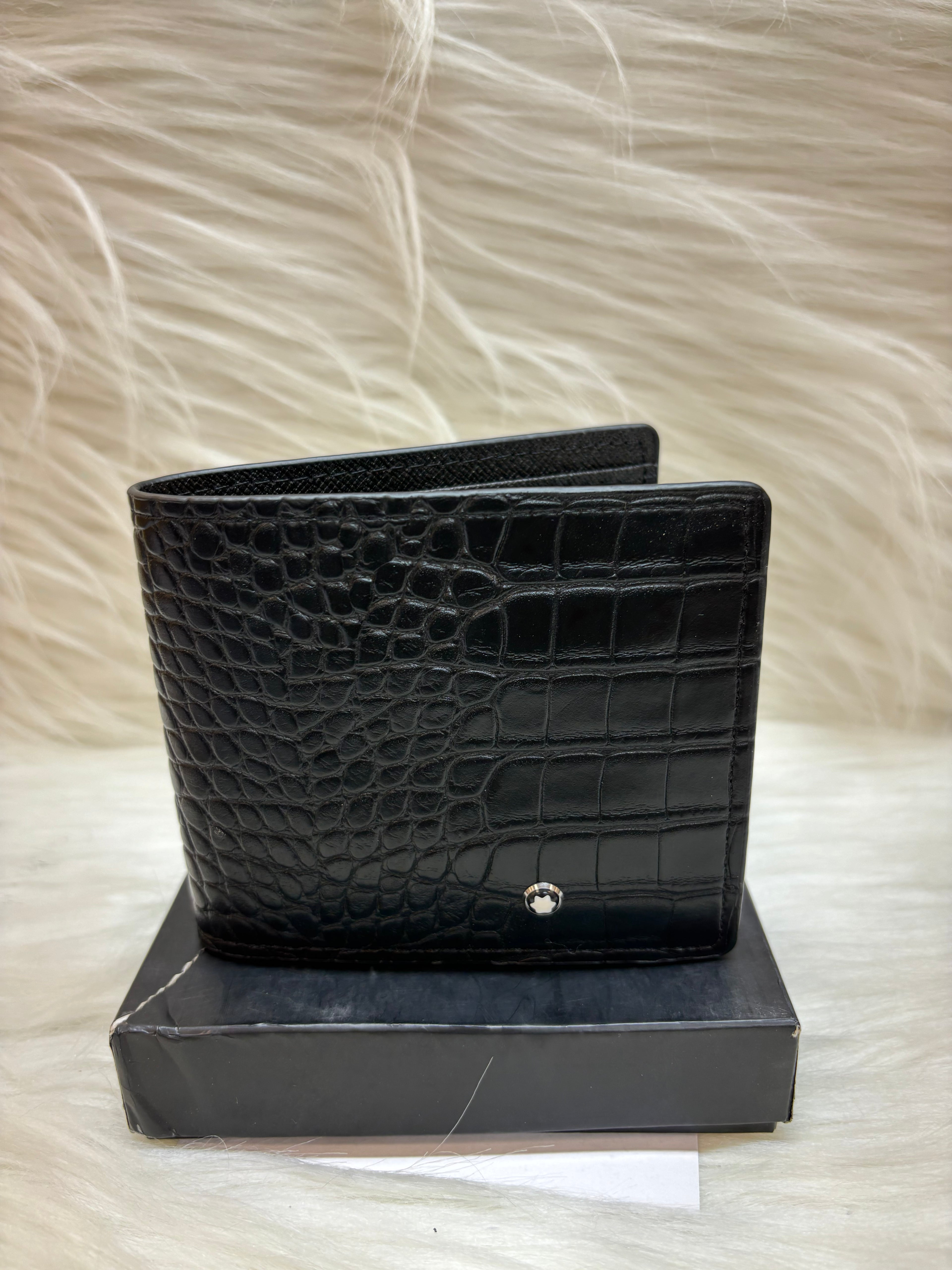 MONT-BLANC MEN'S WALLET TBS-B-43 BLACK