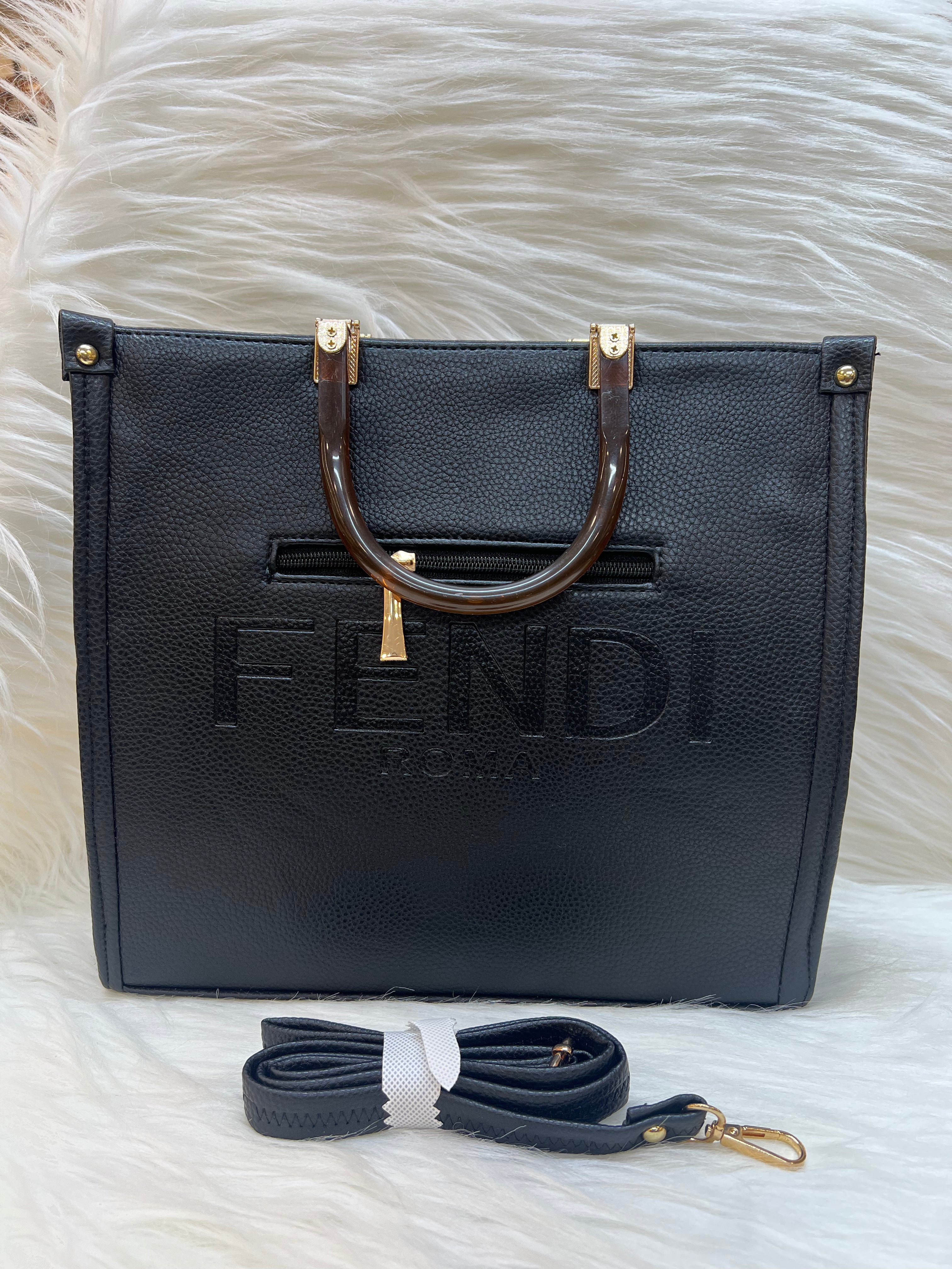 FENDI TOTE BAG TBS-067 BLACK