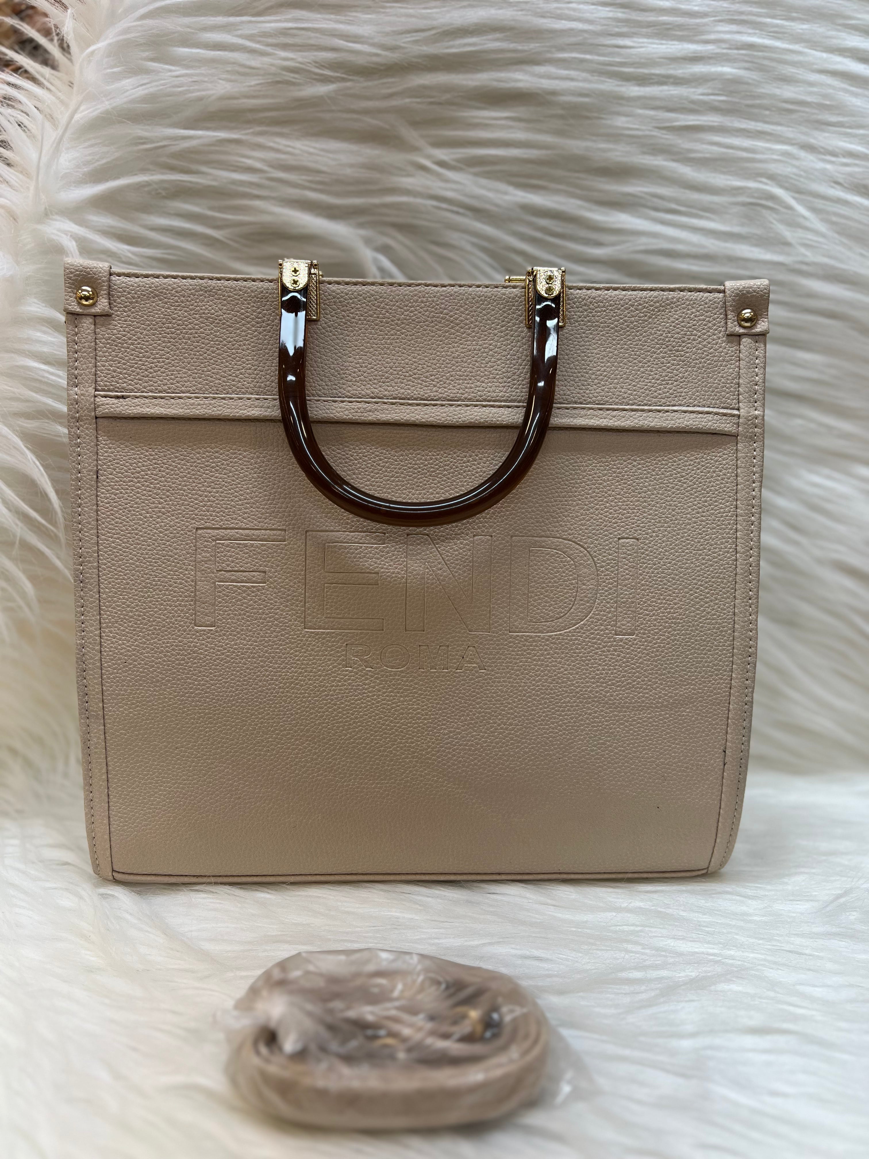 FENDI TOTE BAG TBS -068 BEIGE