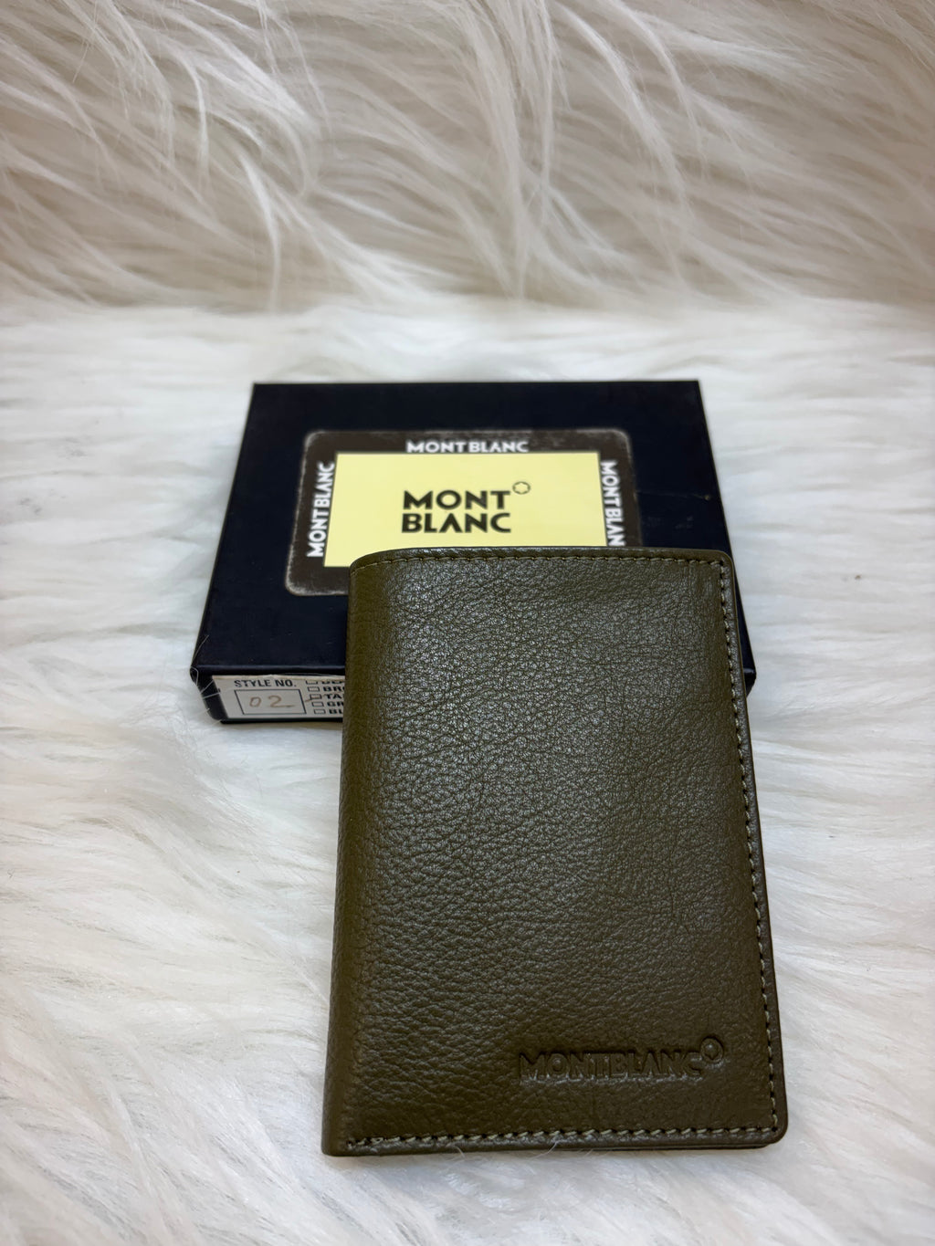 MONT-BLANC MEN'S CARD HOLDER WALLET TBS-B-47-GREEN