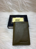 MONT-BLANC MEN'S CARD HOLDER WALLET TBS-B-47-GREEN