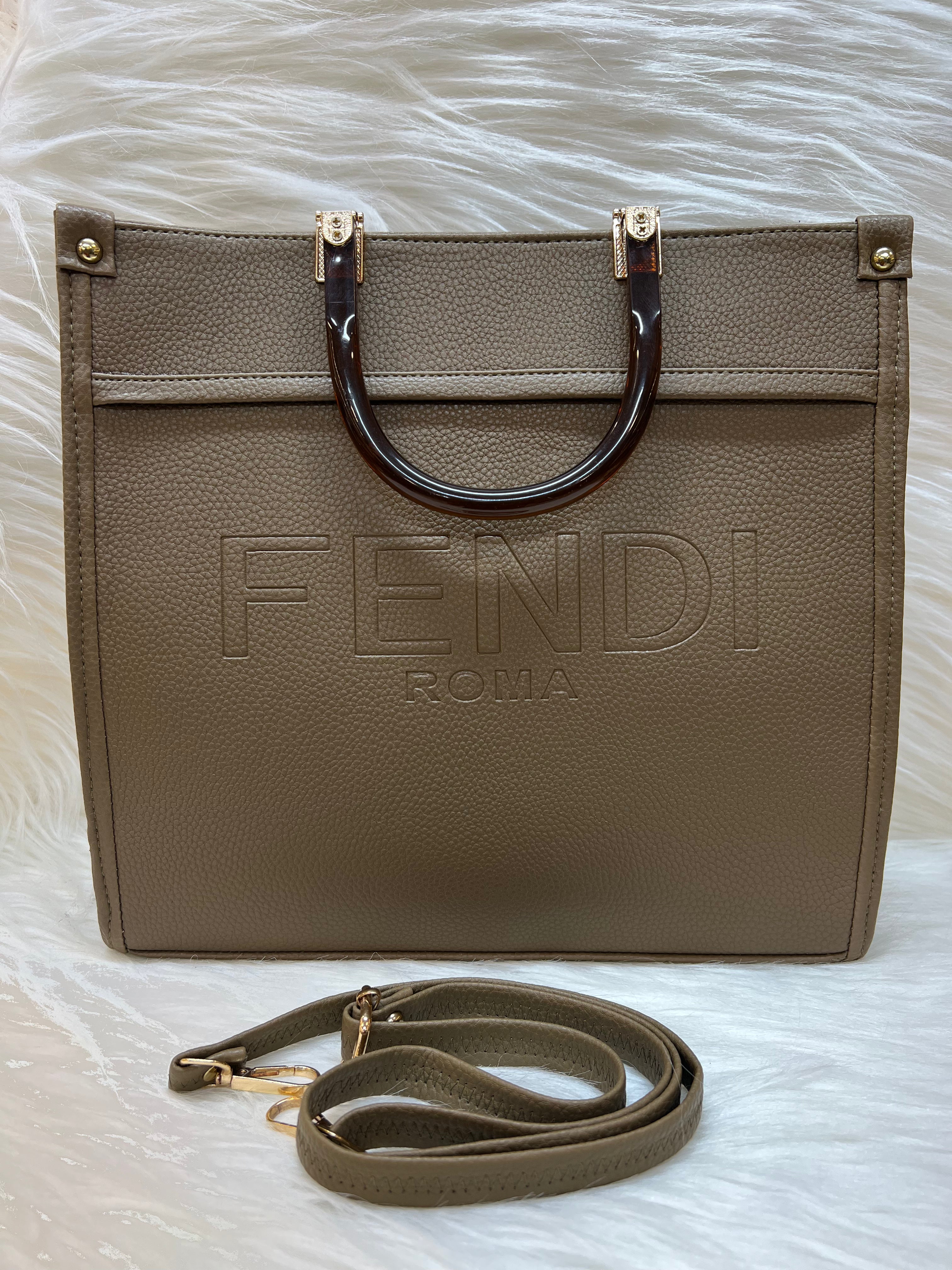 FENDI TOTE BAG TBS-069 GREEN