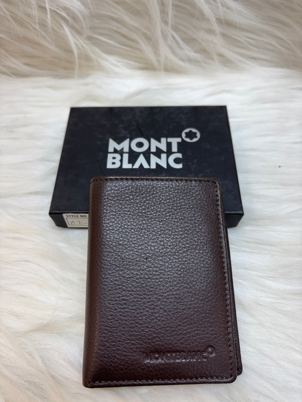 MONT-BLANC MEN'S CARD HOLDER WALLET TBS-B-48-BROWN