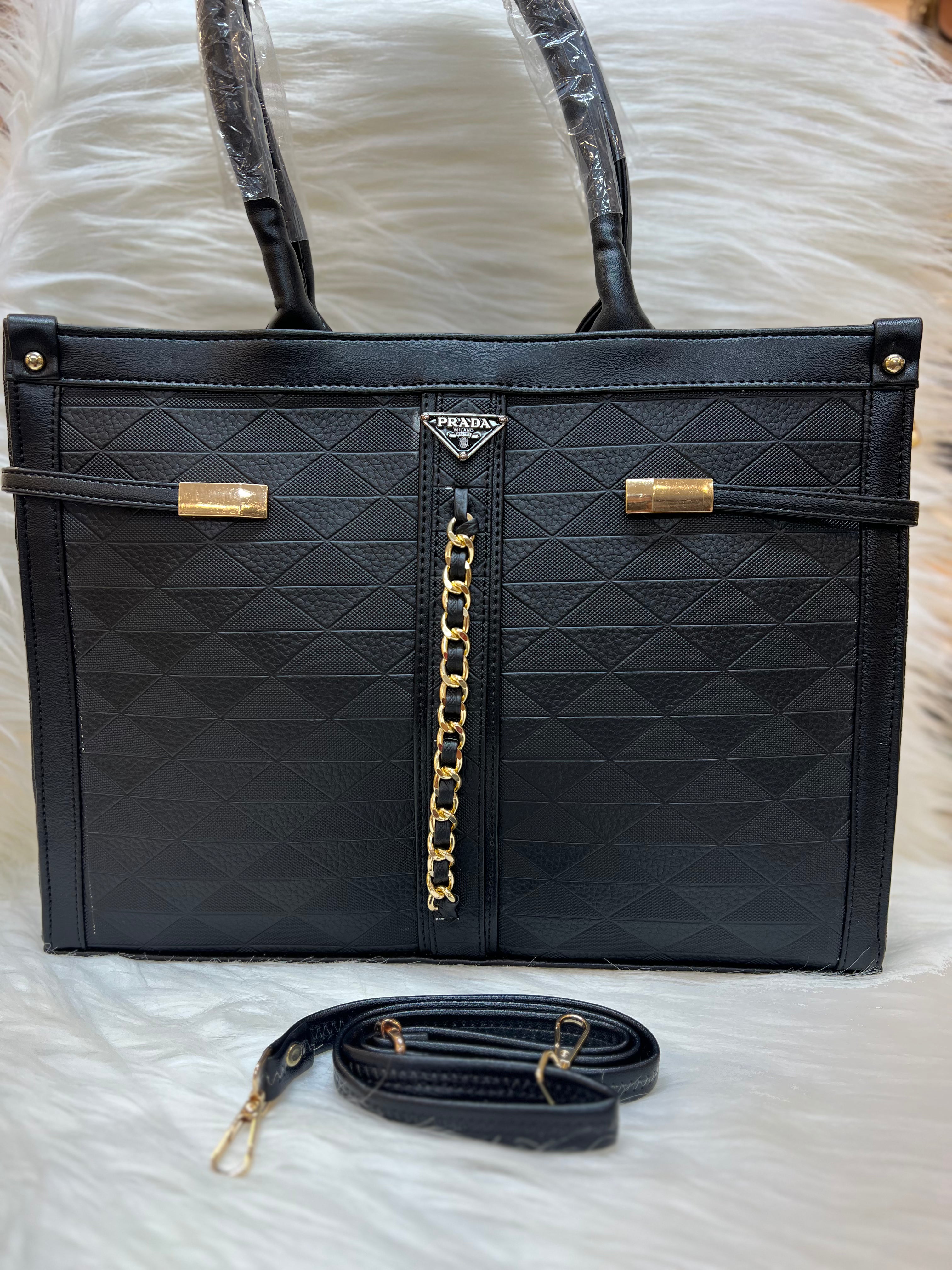 PRADA TOTE BAG TBS-072 BLACK