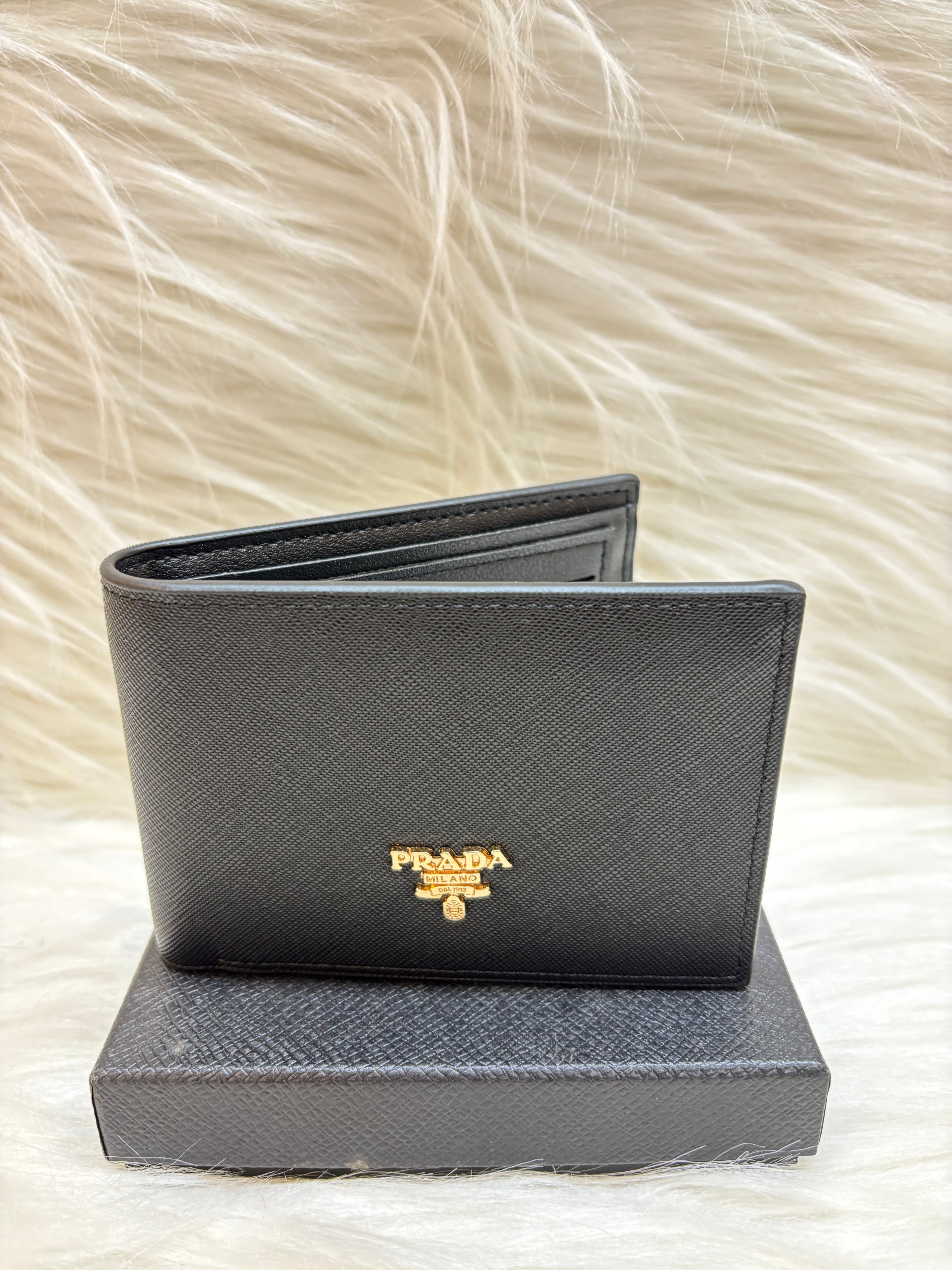 PRADA MEN'S WALLET TBS-B-55-BLACK