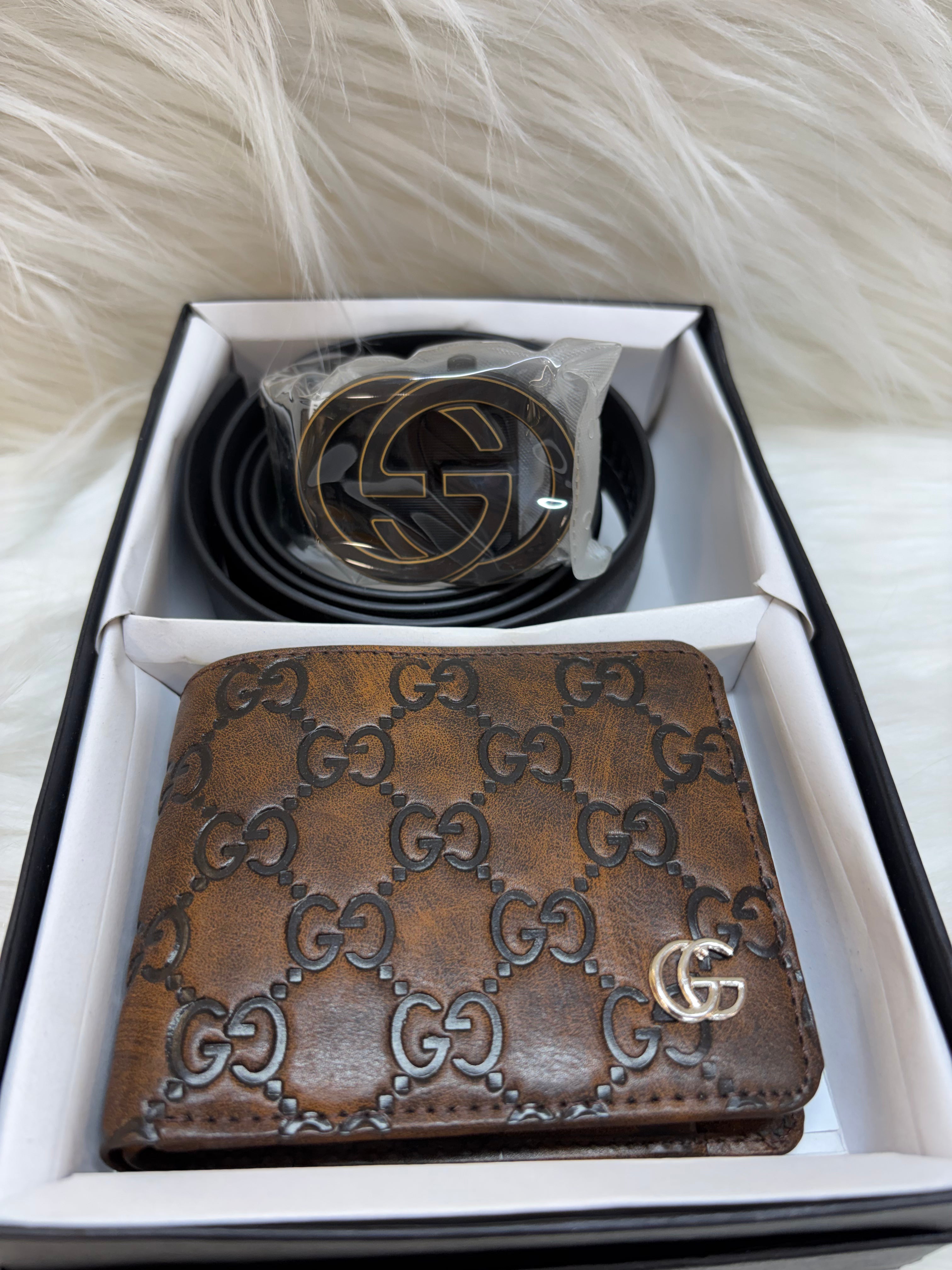 GUCCI  MEN'S COMBO TBS-B-62-BROWN