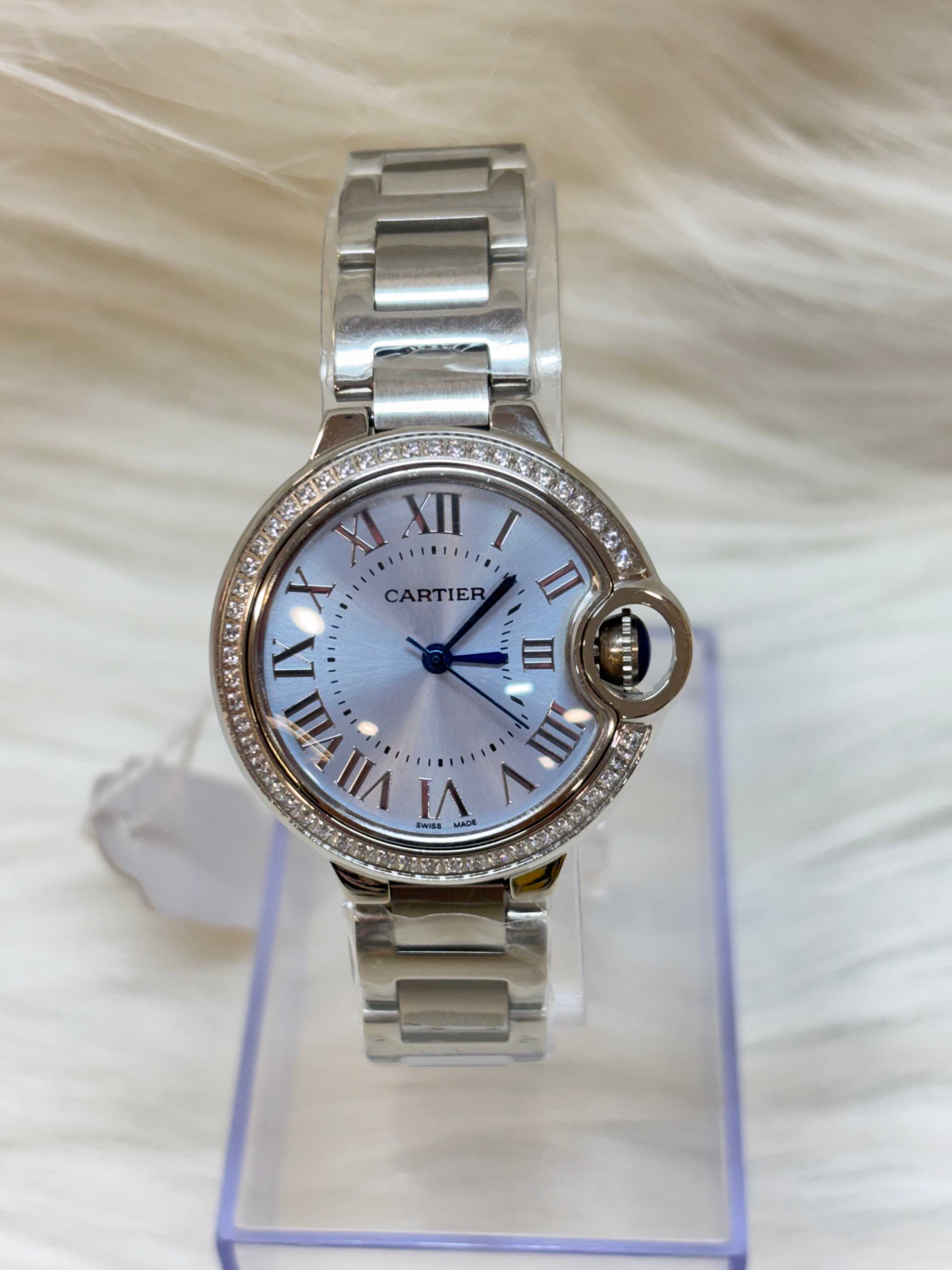 CARTIER LADIES SUPER PREMIUM WATCH TBS-W5 SILVER