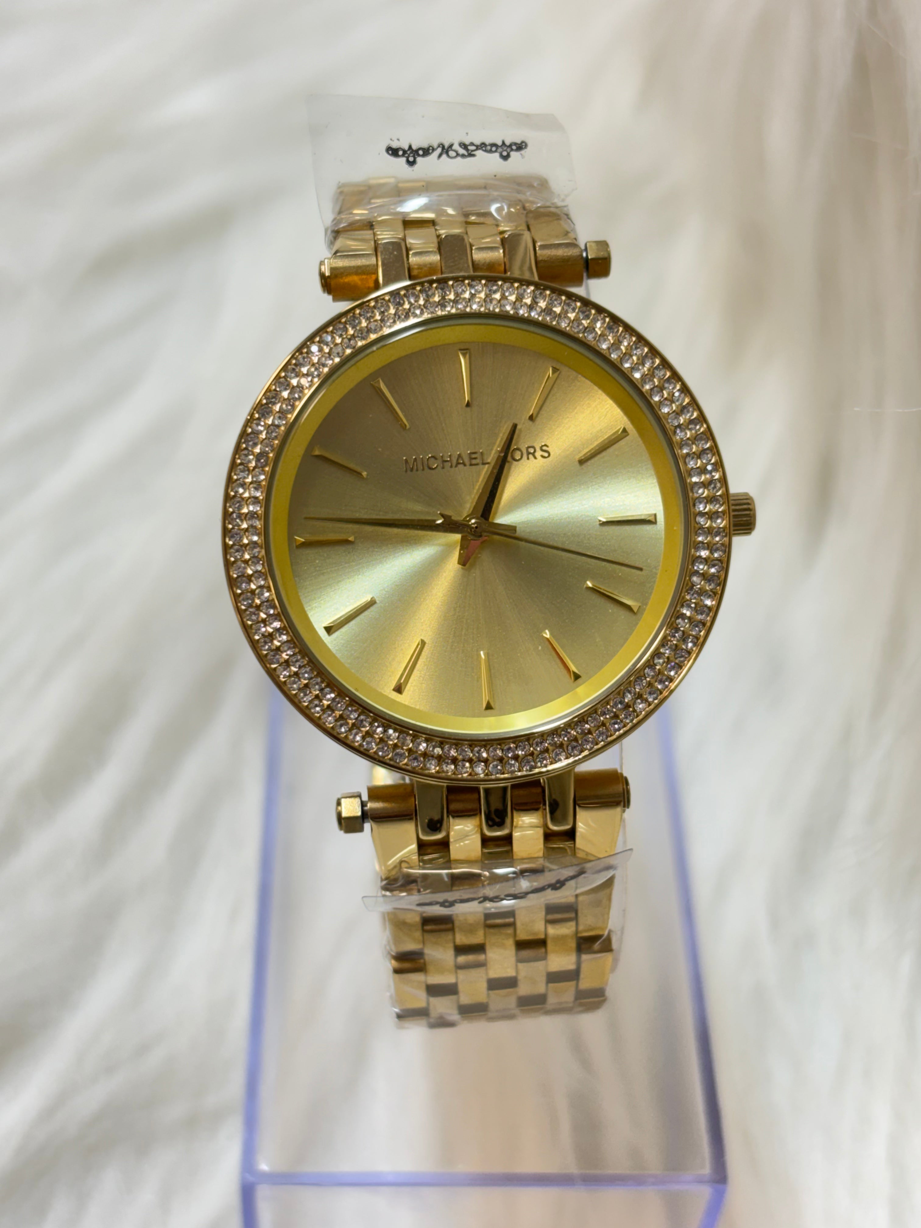MICHEAL KORS LADIES PREMIUM WATCH TBS-W29 GOLDEN